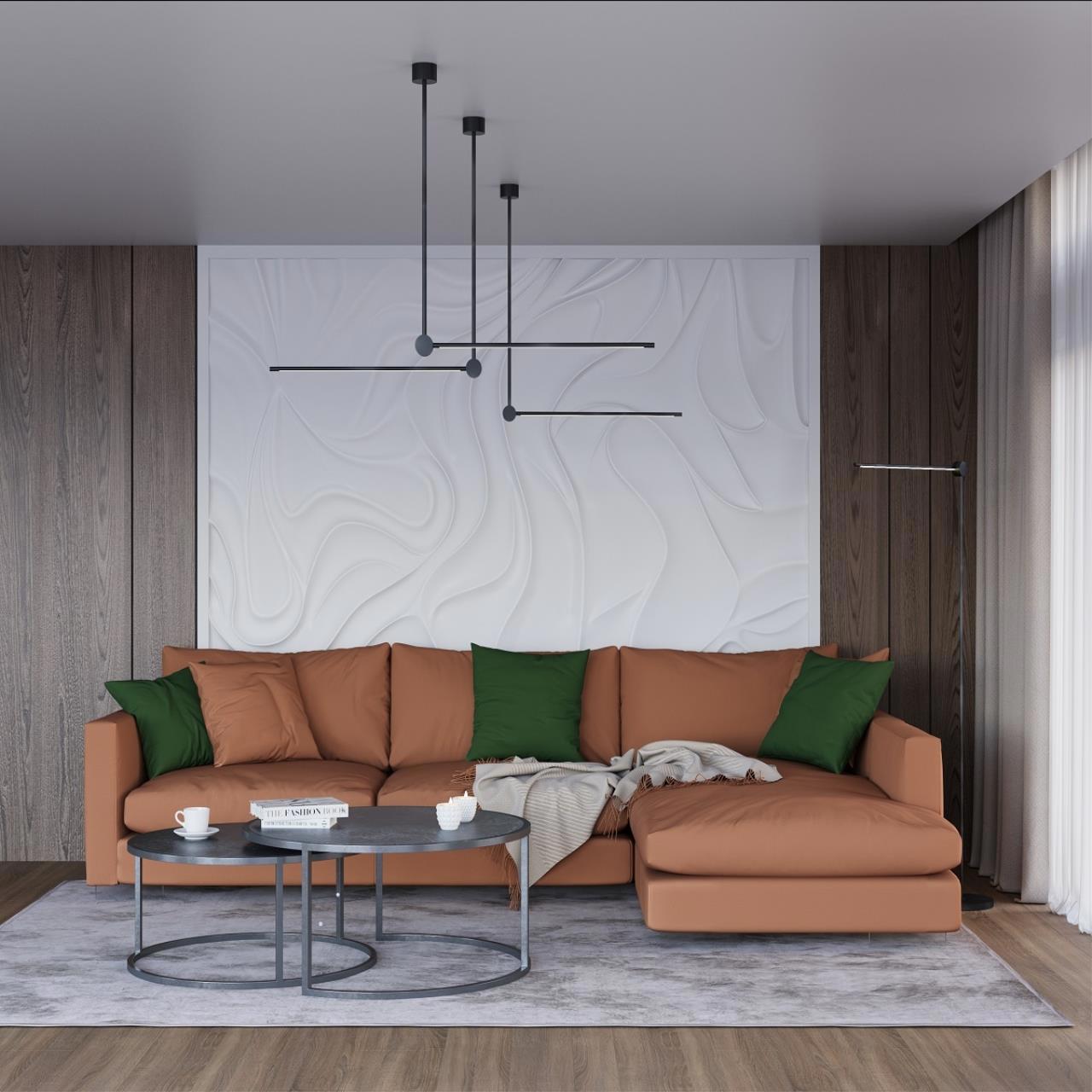 Изображение товара Люстра на штанге Odeon Light Foden 14W теплый белый черная современная LED