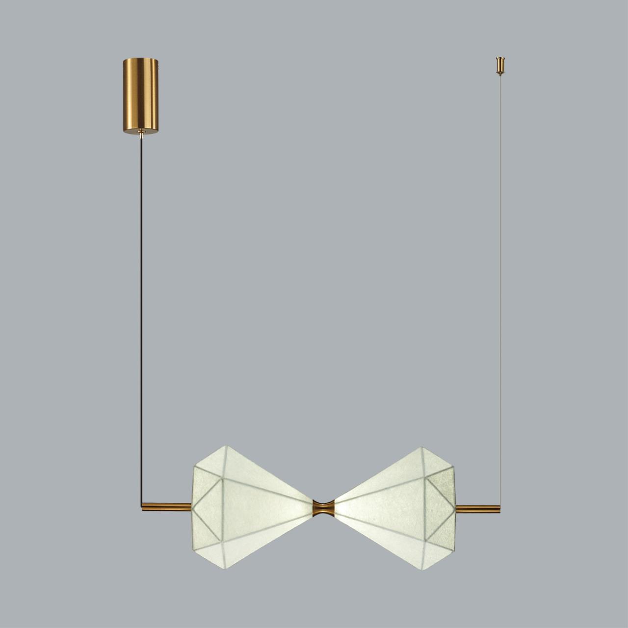 Изображение товара Светильник подвесной светодиодный Odeon Light Sand glass Od_7090_10l 4 м² нейтральный белый свет цвет белый/латунь