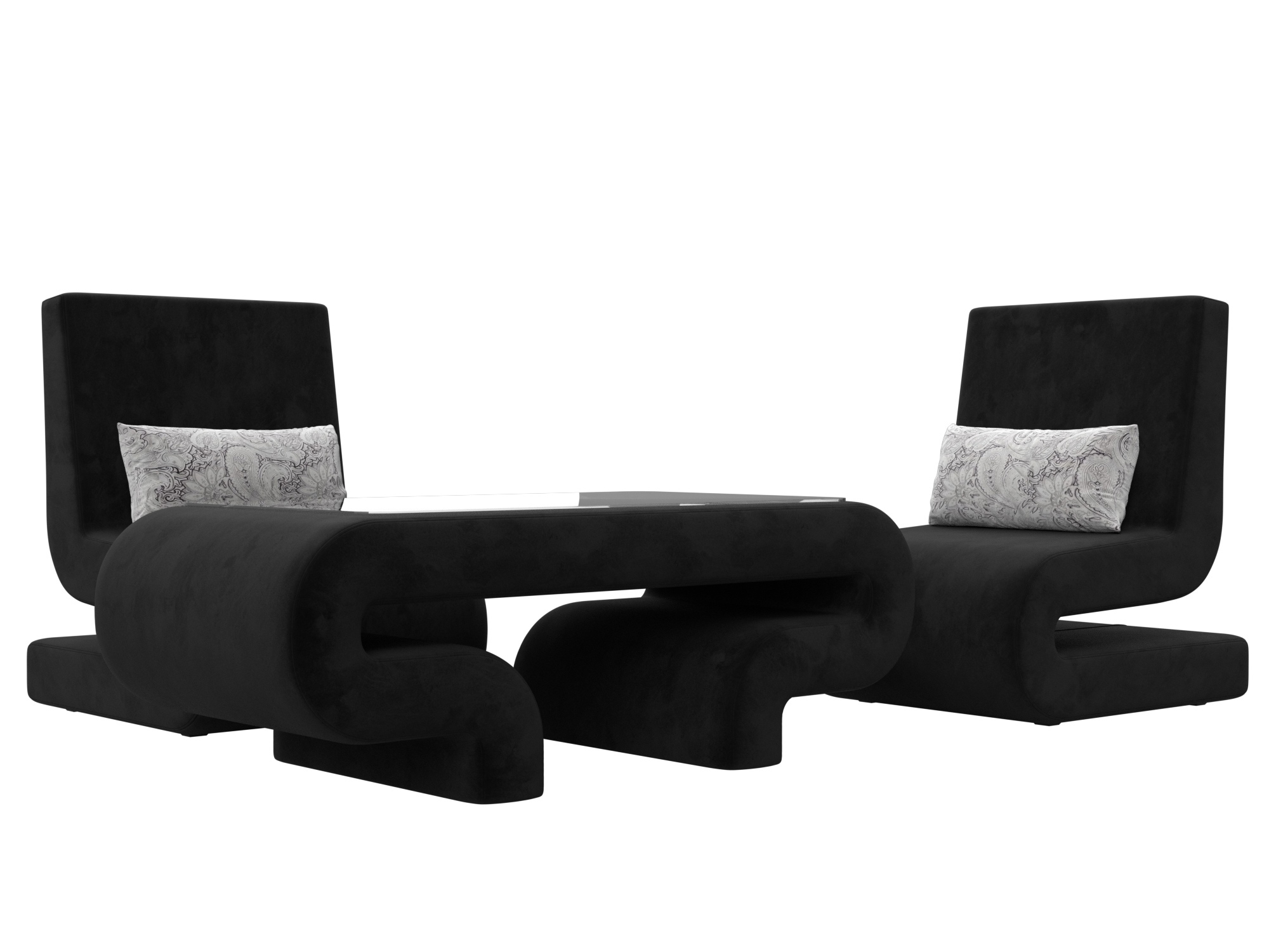 Изображение товара Набор мягкой мебели Волна-3 стул стол 2 кресла экологичный комфортный дизайн