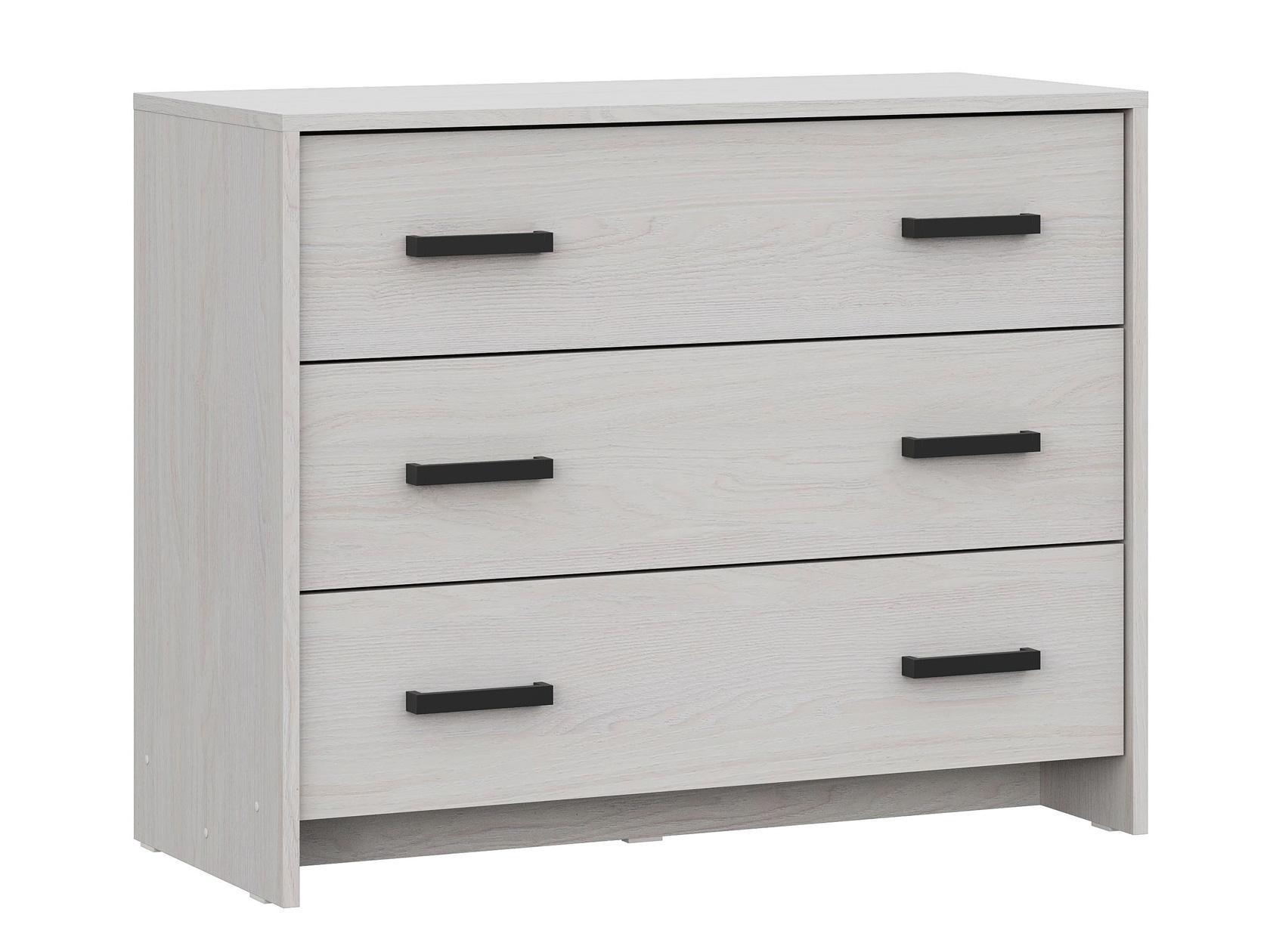 Изображение товара Комод Sv-мебель Дублин 3 ящика 90.1x39x72.4 см ЛДСП цвет ясень анкор светлый Изображение товара Комод Sv-мебель Дублин 3 ящика 90.1x39x72.4 см ЛДСП цвет ясень анкор светлый