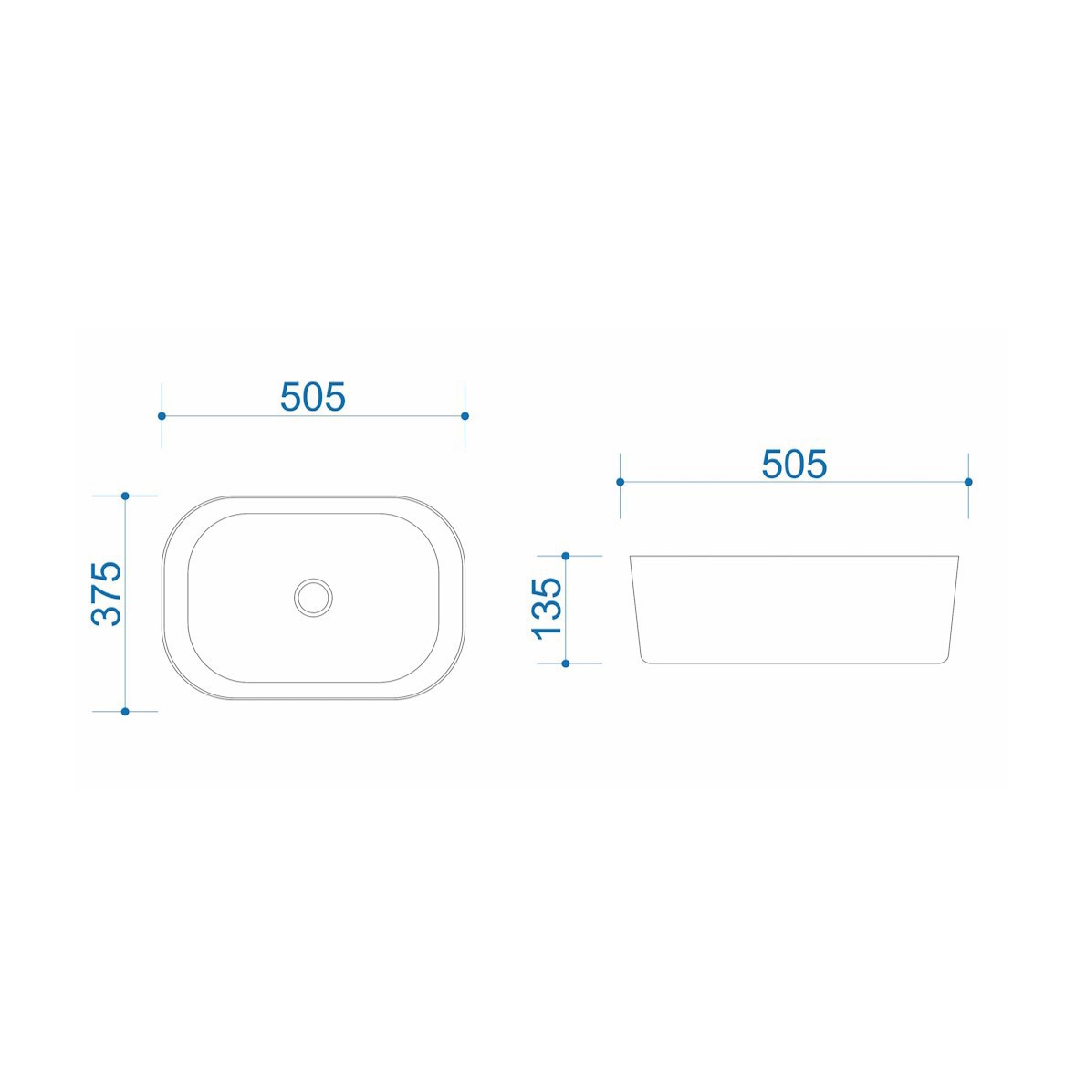 Изображение товара Раковина накладная Maretti florenza FL13NS45-844 50.5см цвет белый