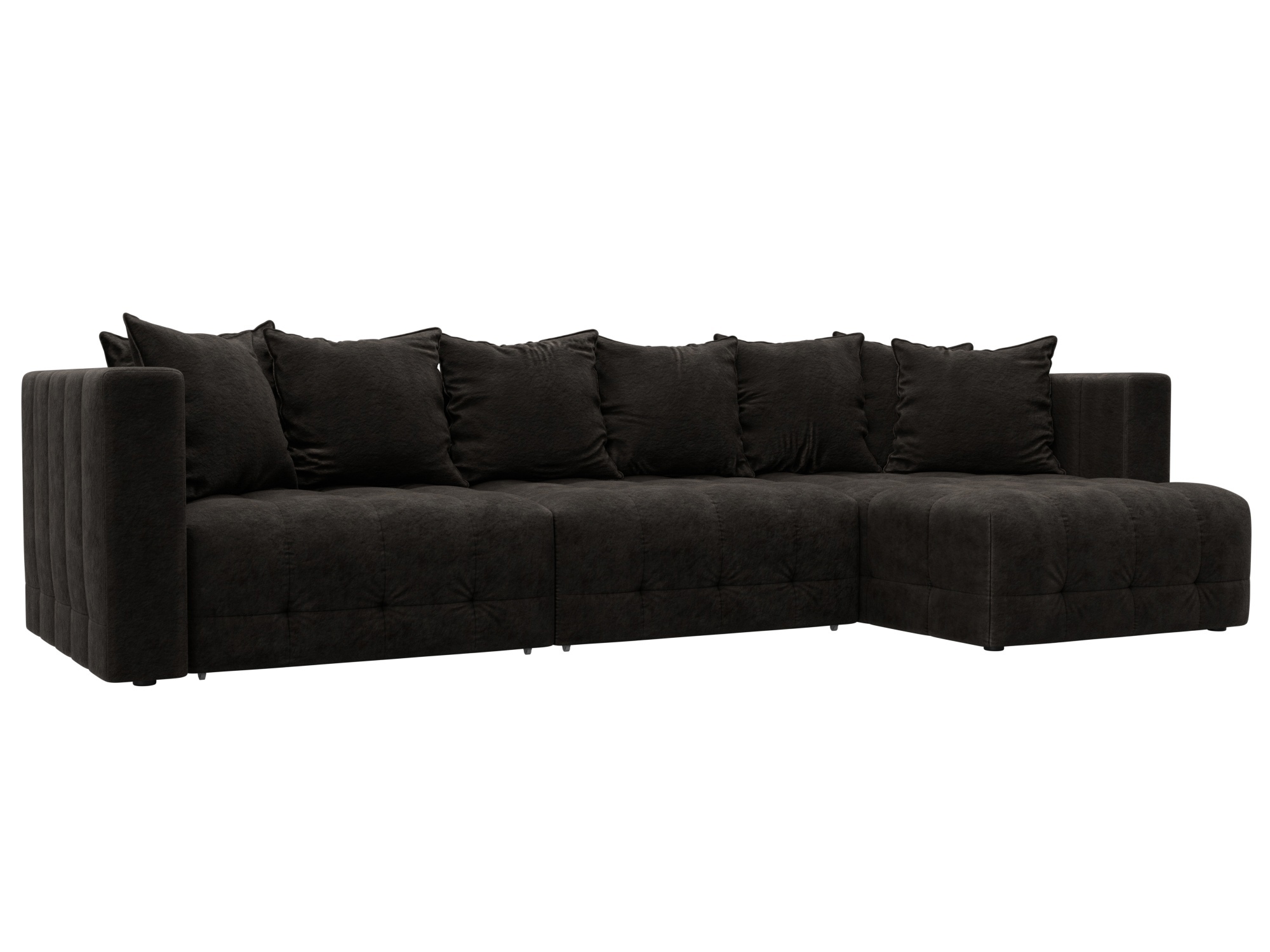 Изображение товара Угловой раскладной диван Лига-052 НПБ Лонг велюр коричневый 322x90x160 см Изображение товара Угловой раскладной диван Лига-052 НПБ Лонг велюр коричневый 322x90x160 см