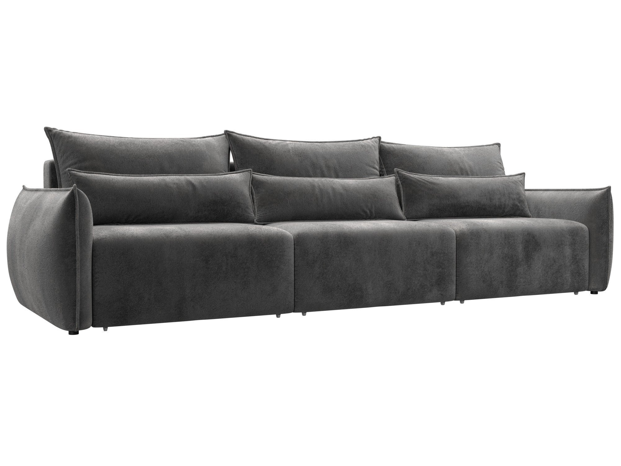 Изображение товара Диван раскладной Лига-051 НПБ Лонг 322x96x112 см велюр серый