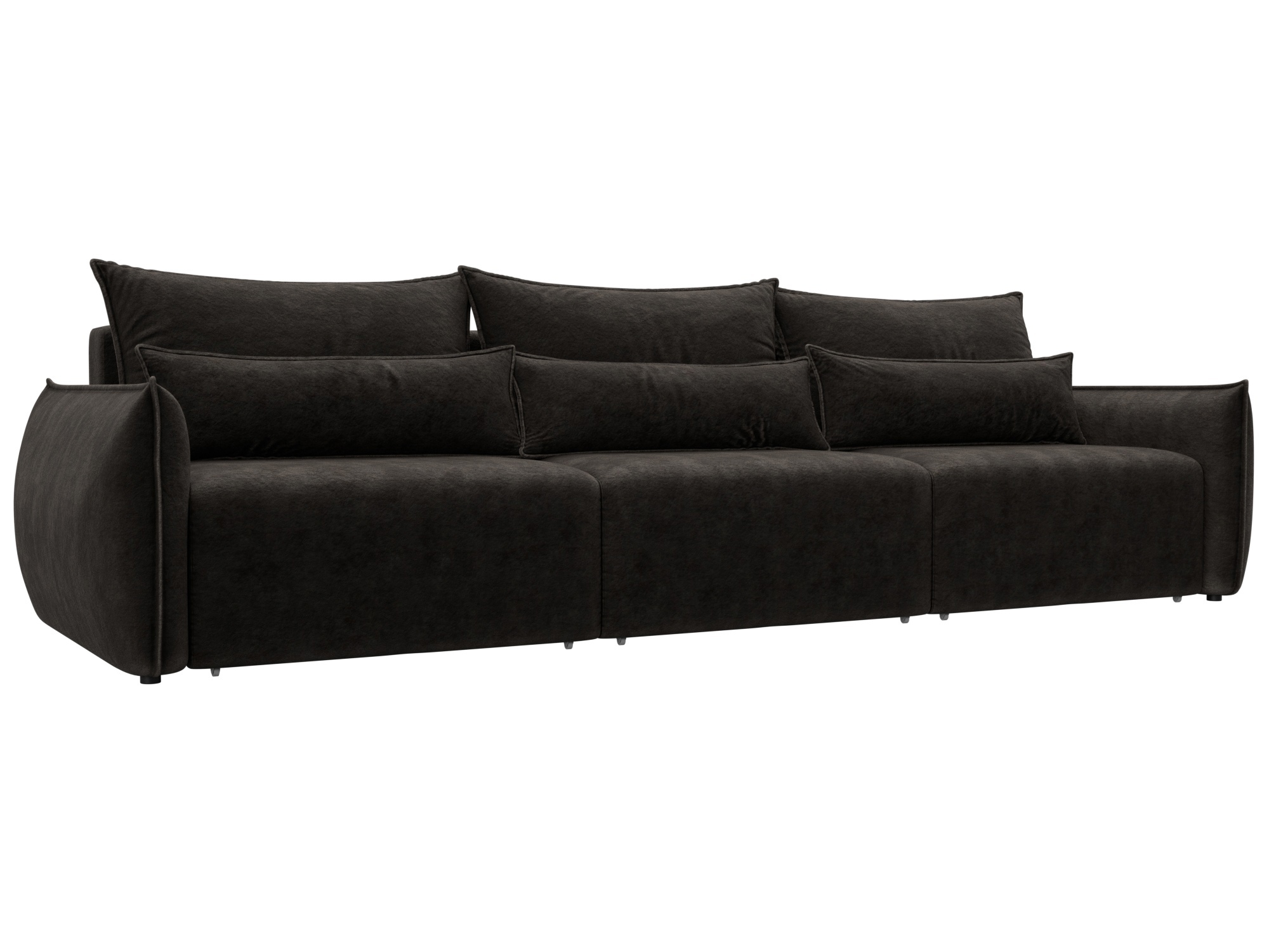 Изображение товара Диван раскладной Лига-051 НПБ Лонг из велюра коричневый 322x96x104 см Изображение товара Диван раскладной Лига-051 НПБ Лонг из велюра коричневый 322x96x104 см