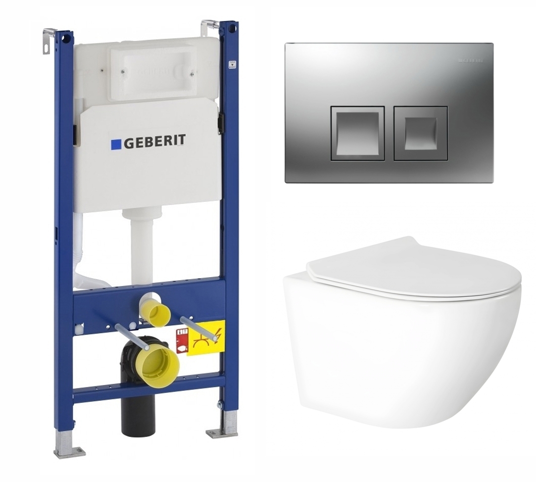 Изображение товара Комплект инсталляция с унитазом Geberit 621207 цвет белый