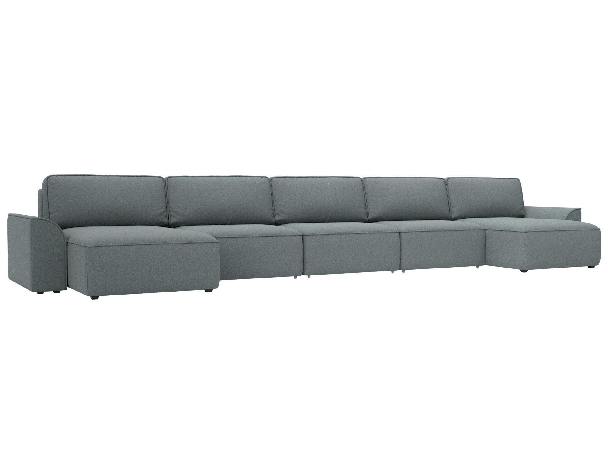 Изображение товара П-образный диван Лига-048 НПБ МегаЛонг с ящиками и мягкими подлокотниками