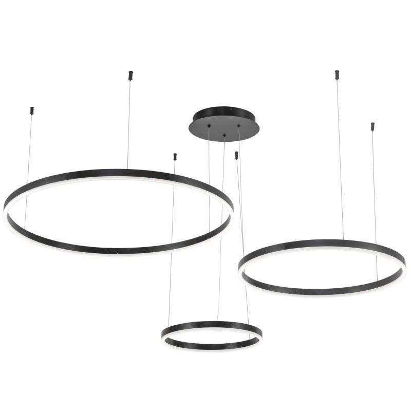 Изображение товара Подвесной светильник Stilfort Planetary 3 плафона LED регулируемый черный