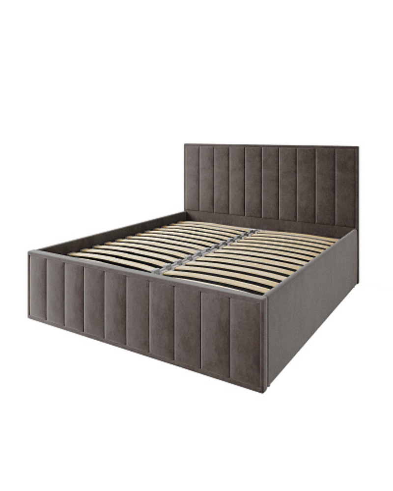 Изображение товара Двухспальная кровать ДСВ Мебель 180x200 см с ящиком и подъемным механизмом корпус ЛДСП шоколад