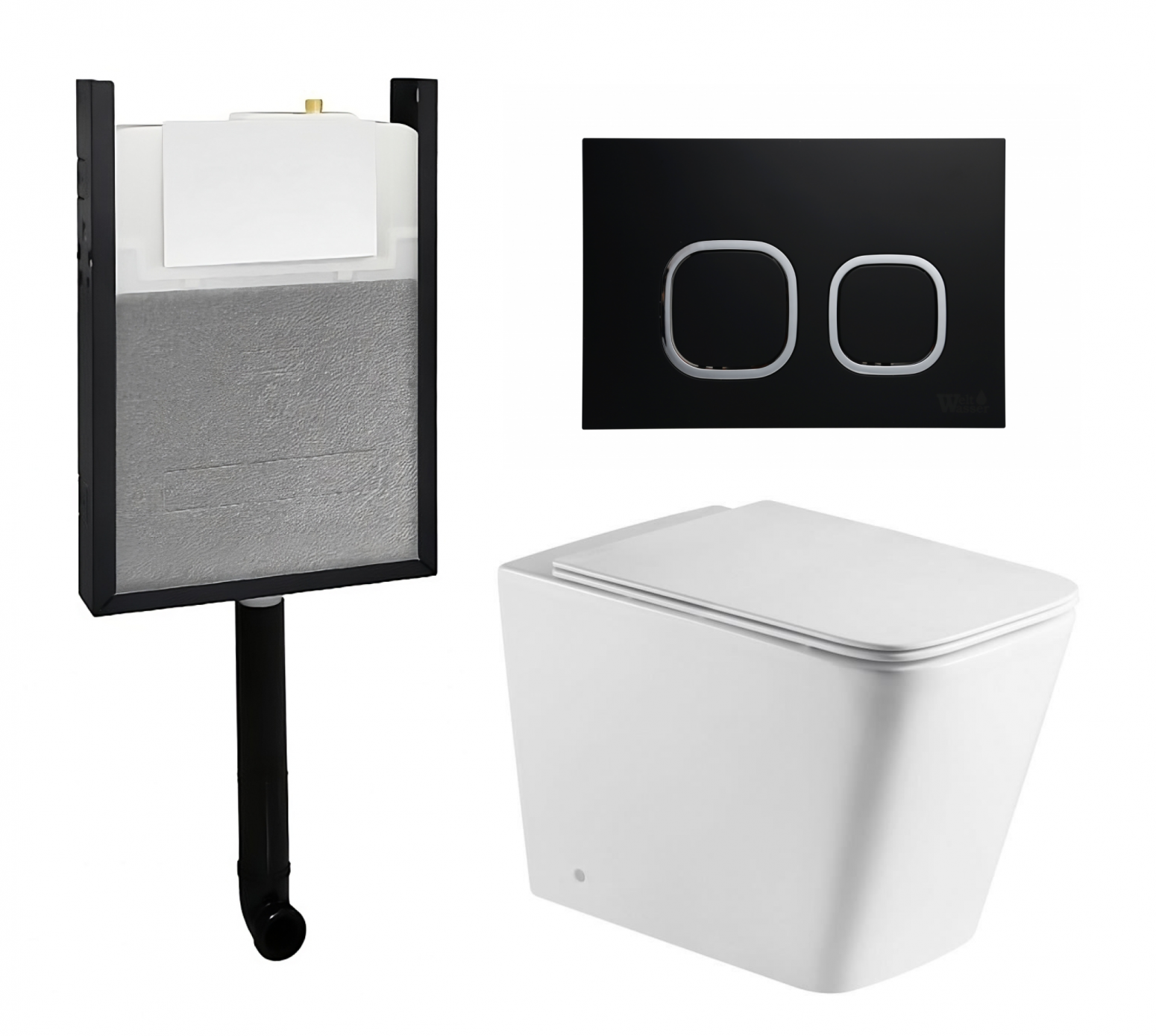 Изображение товара Комплект инсталляция с унитазом Weltwasser 583503 цвет белый
