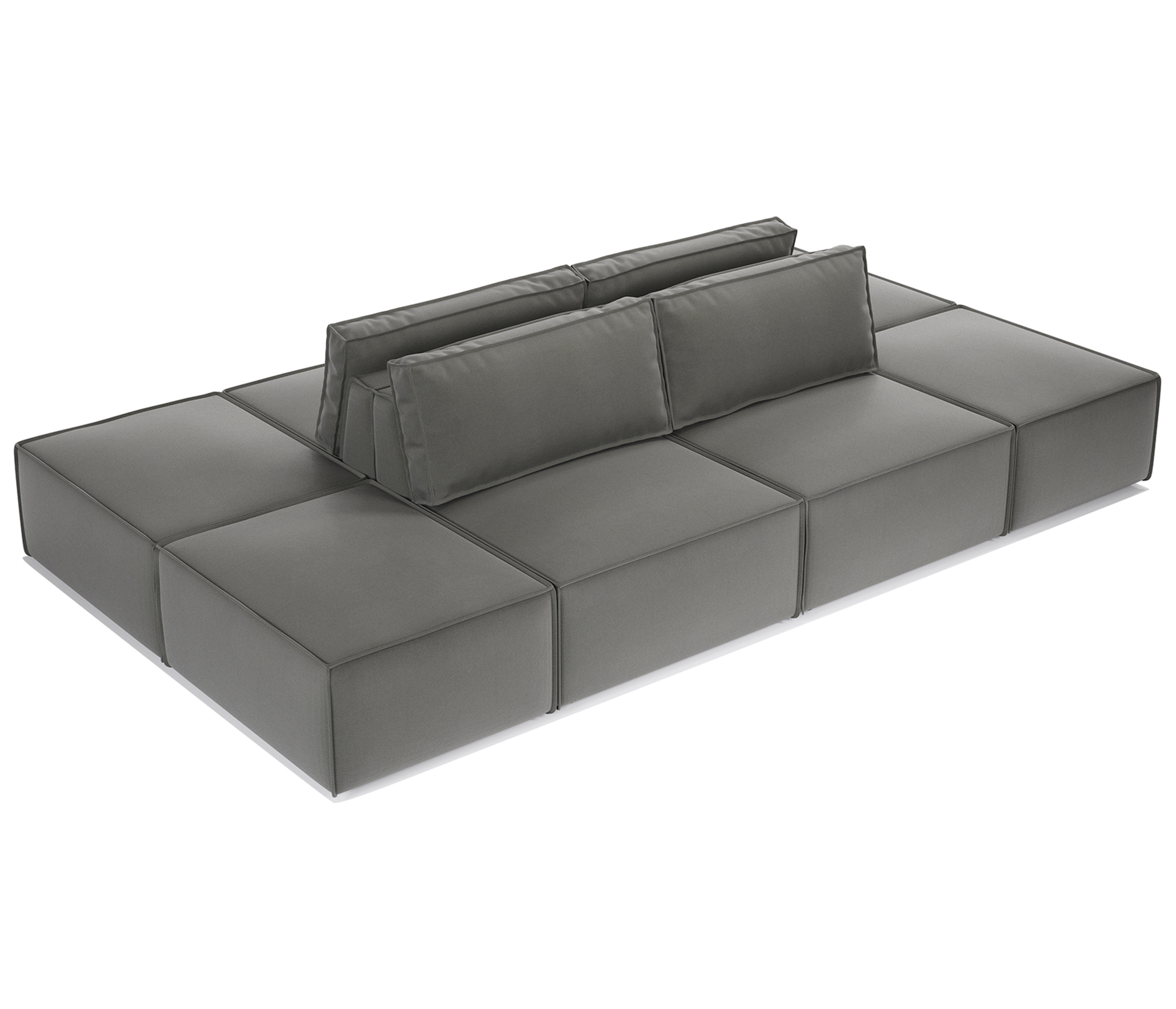 Изображение товара Модульный диван Гамма Шарм 25 из велюра 340x70x180 см Россия