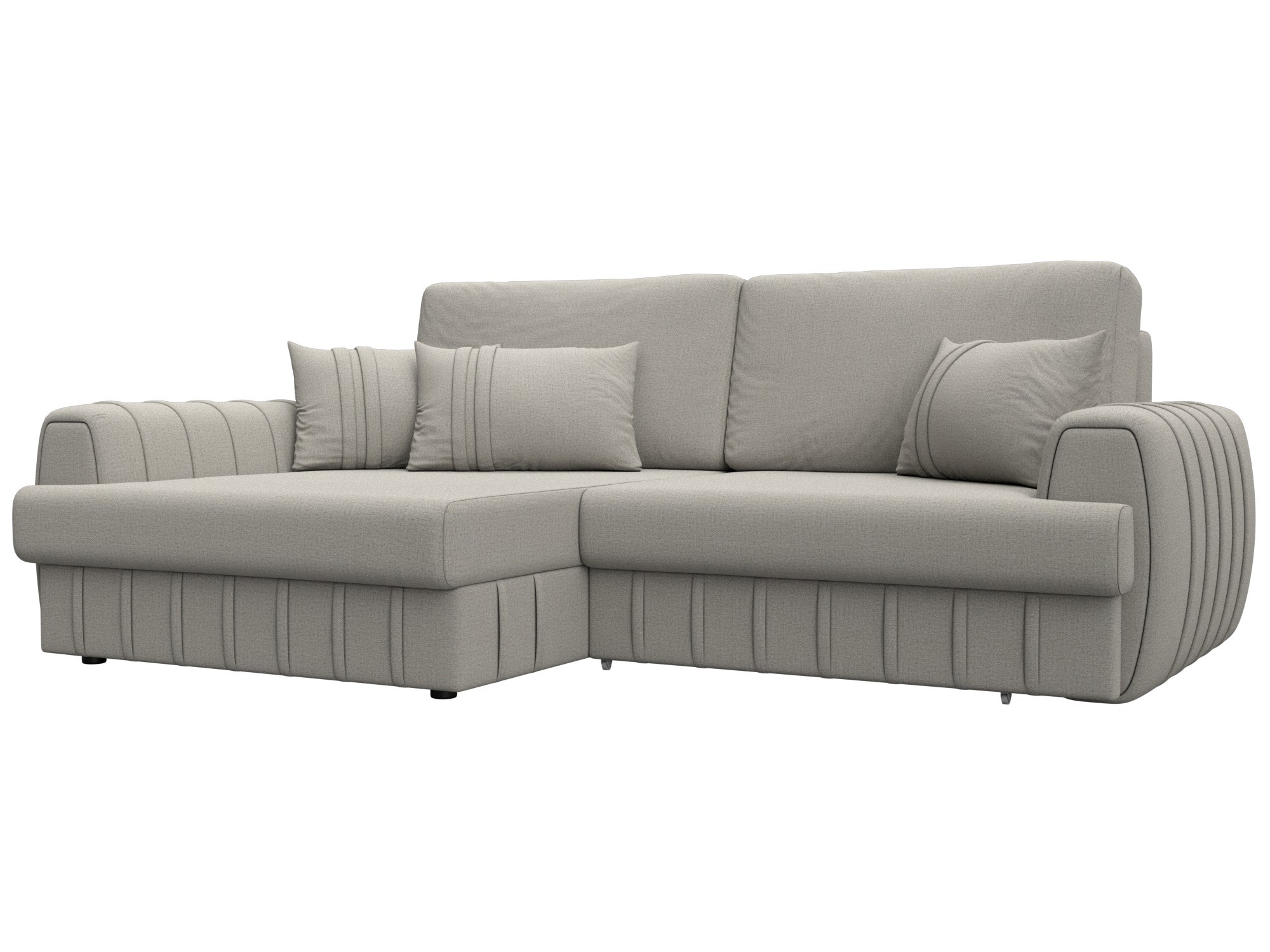 Изображение товара Угловой диван Лига-057 НПБ современный раскладной с ящиками в стиле минимализм