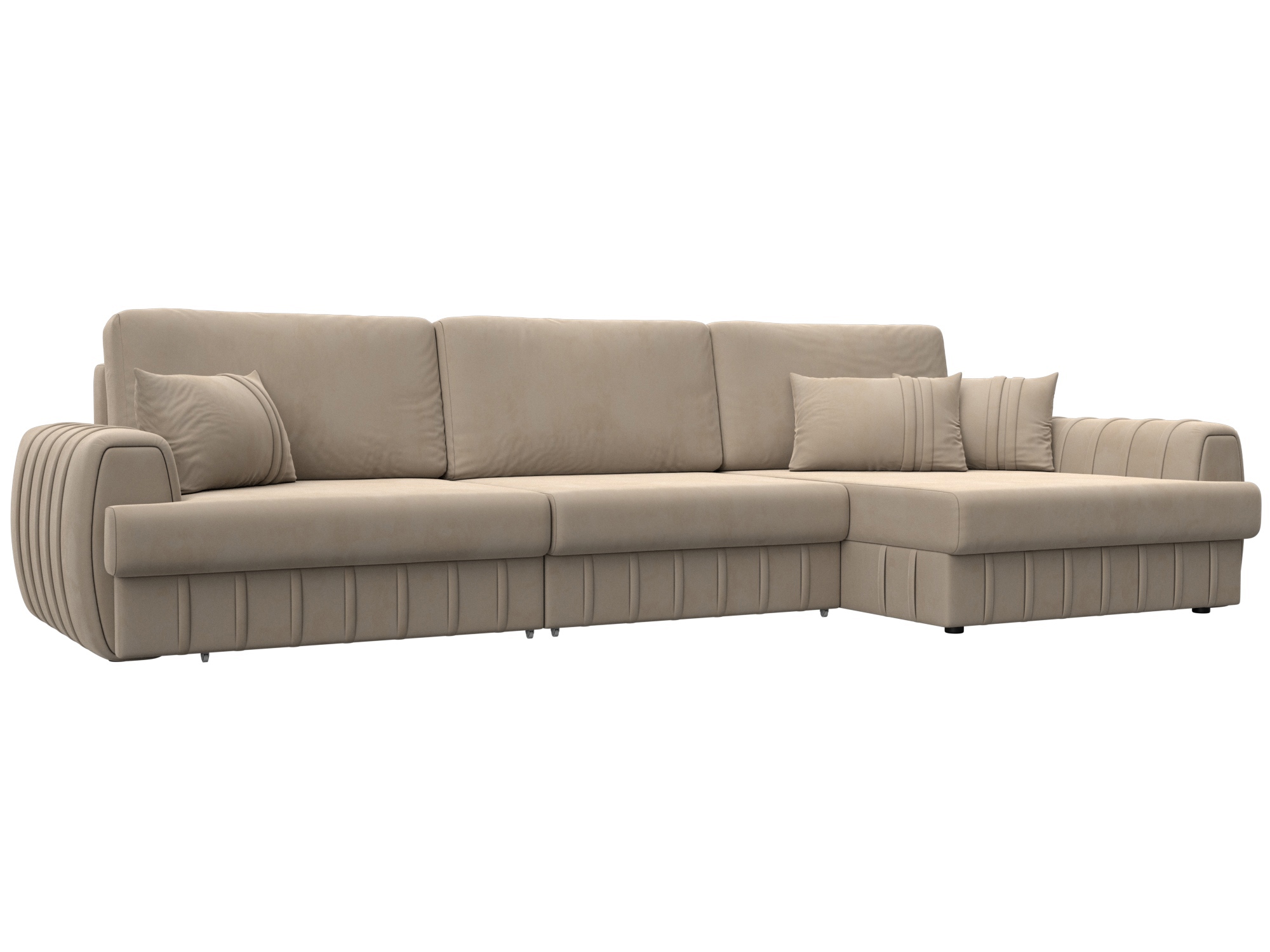 Изображение товара Угловой раскладной диван Лига-057 НПБ Лонг с вместительными ящиками и велюром Изображение товара Угловой раскладной диван Лига-057 НПБ Лонг с вместительными ящиками и велюром