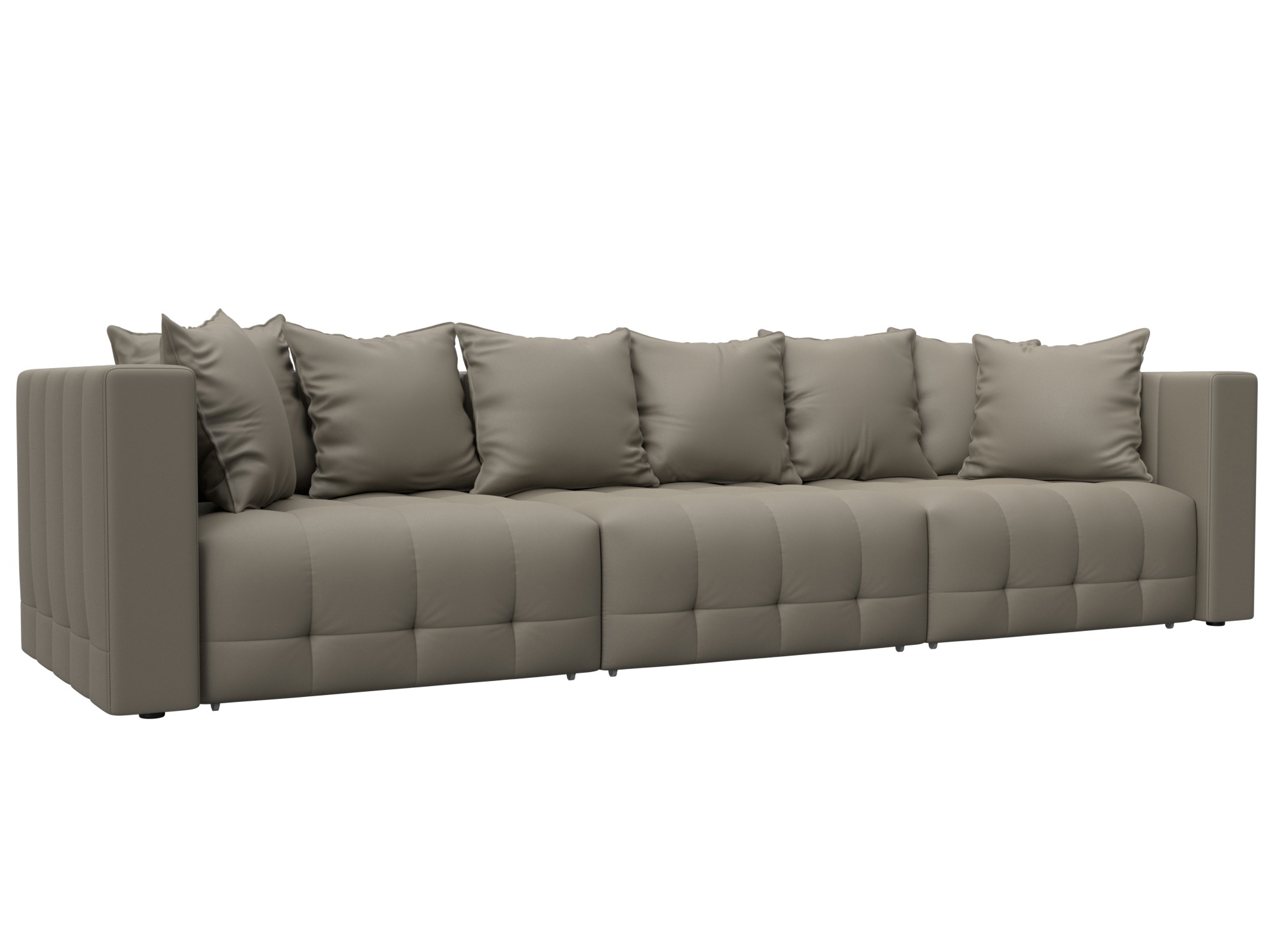 Изображение товара Диван раскладной Лига-052 НПБ Лонг из эко-кожи бежевый 322x90x104 см с ящиком Изображение товара Диван раскладной Лига-052 НПБ Лонг из эко-кожи бежевый 322x90x104 см с ящиком