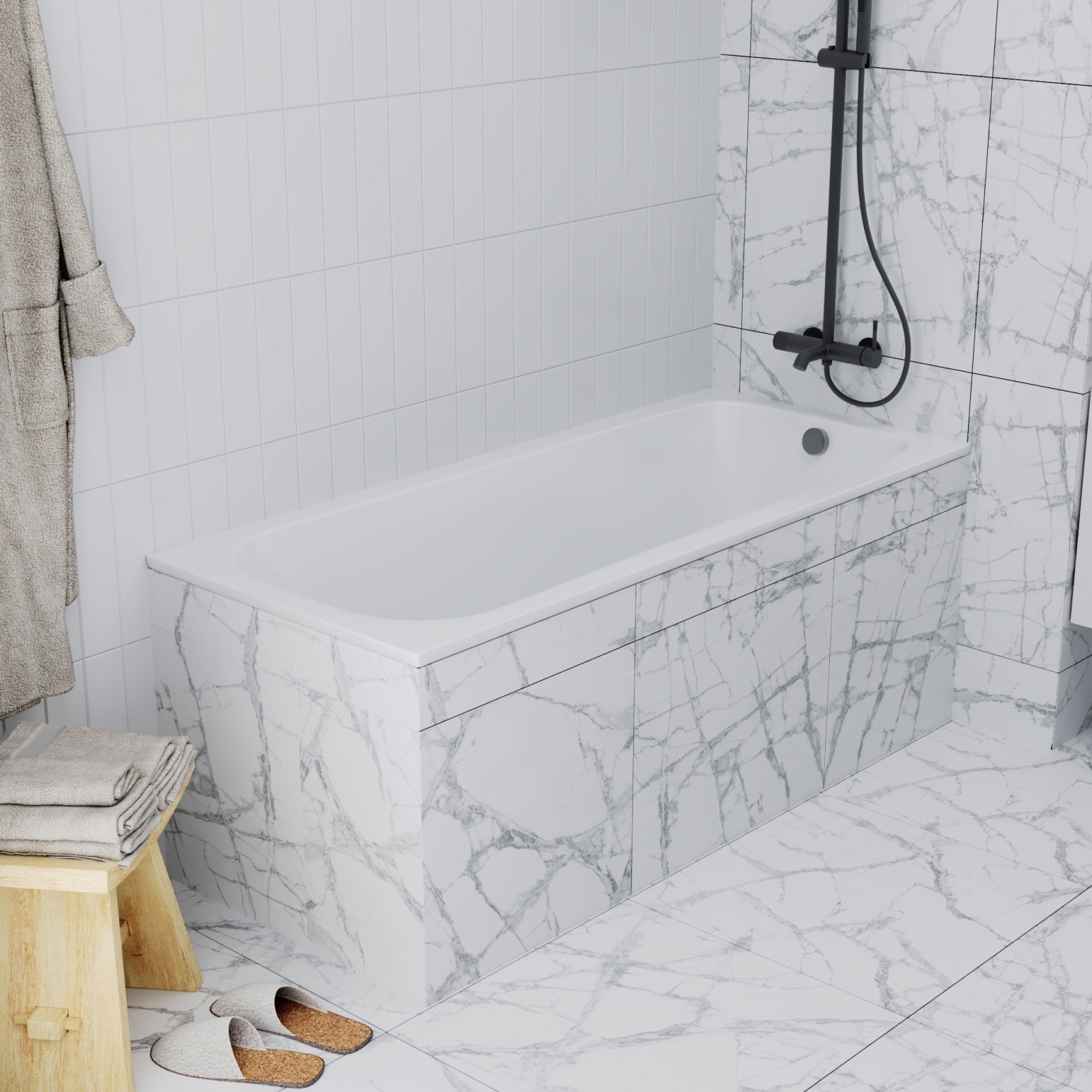 Изображение товара Ванна акриловая Enio Unico 160x70 EN7030703 цвет белый