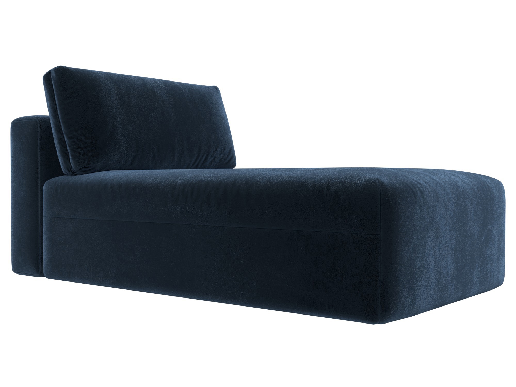 Изображение товара Модуль канапе Лига-060 НПБ синий велюр современный дизайн 100х230 см Изображение товара Модуль канапе Лига-060 НПБ синий велюр современный дизайн 100х230 см