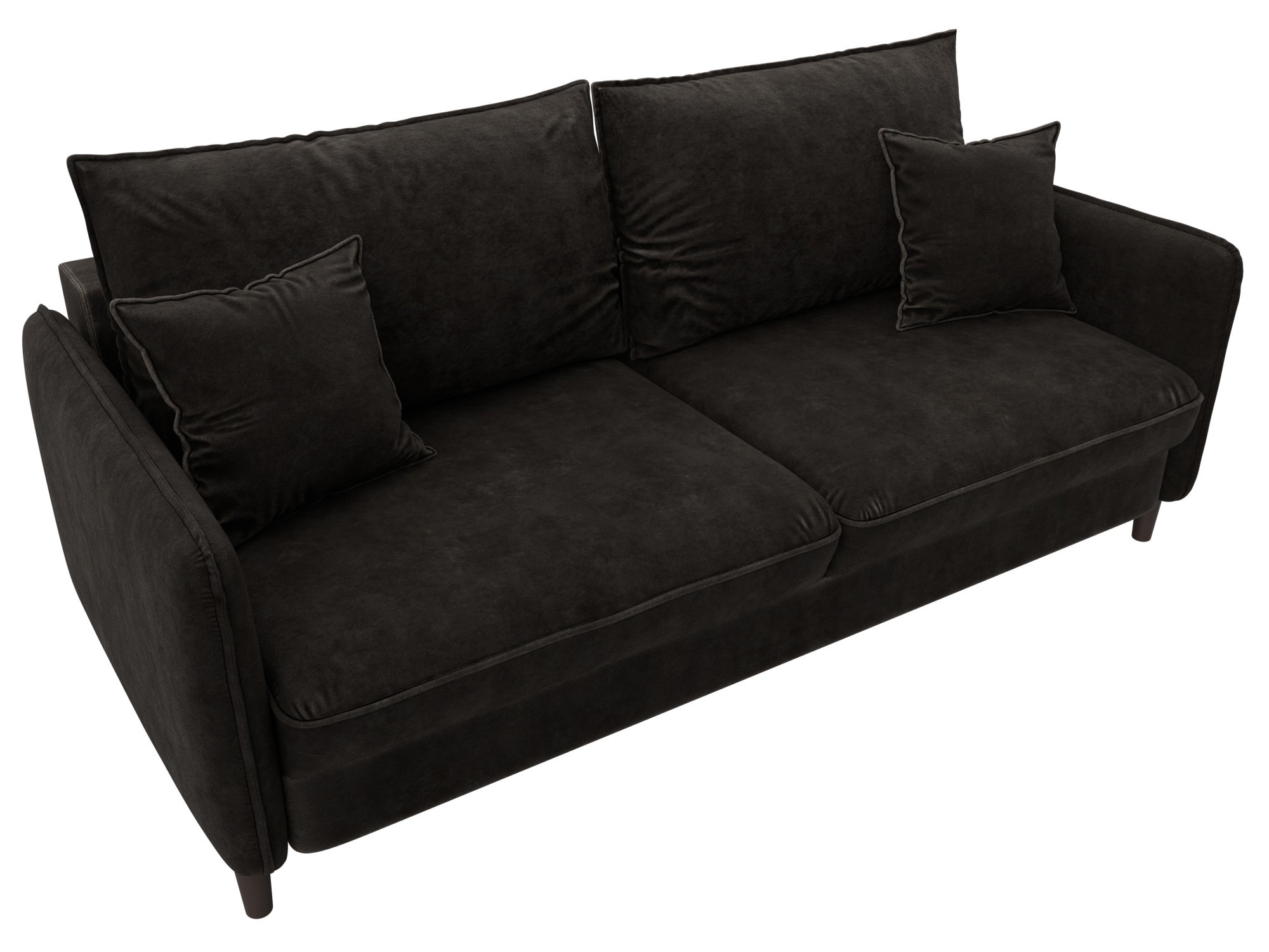 Изображение товара Диван раскладной Лига-064 НПБ из велюра с ящиками Россия