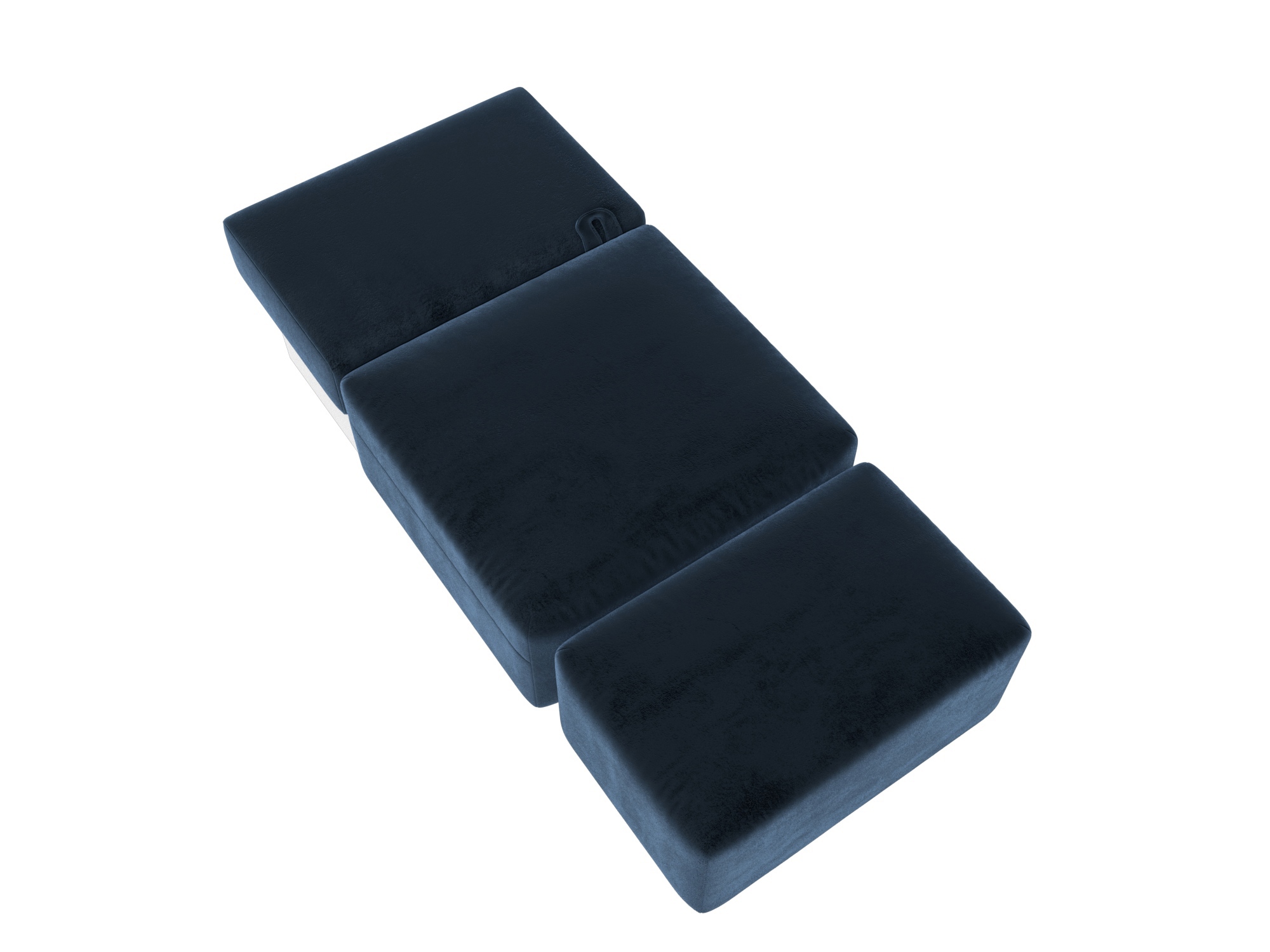 Изображение товара Модульный диван и пуф Лига-060 НПБ с велюром, синий, Россия, евро-книжка Изображение товара Модульный диван и пуф Лига-060 НПБ с велюром, синий, Россия, евро-книжка