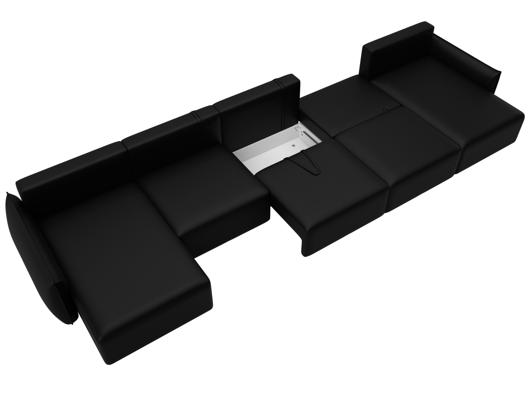 Изображение товара Современный П-образный диван Лига-051 НПБ МегаЛонг с кроватью и ящиком 518x96x160 см Изображение товара Современный П-образный диван Лига-051 НПБ МегаЛонг с кроватью и ящиком 518x96x160 см