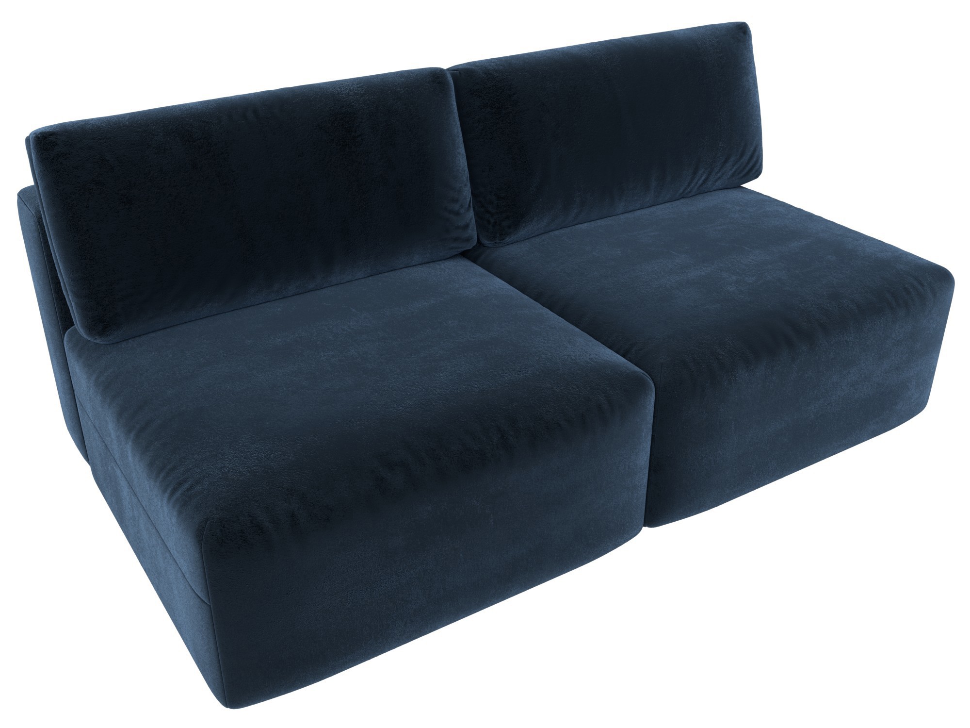 Изображение товара Диван модульный Лига-060 НПБ с велюром синий 200x84x118 см современный дизайн Изображение товара Диван модульный Лига-060 НПБ с велюром синий 200x84x118 см современный дизайн
