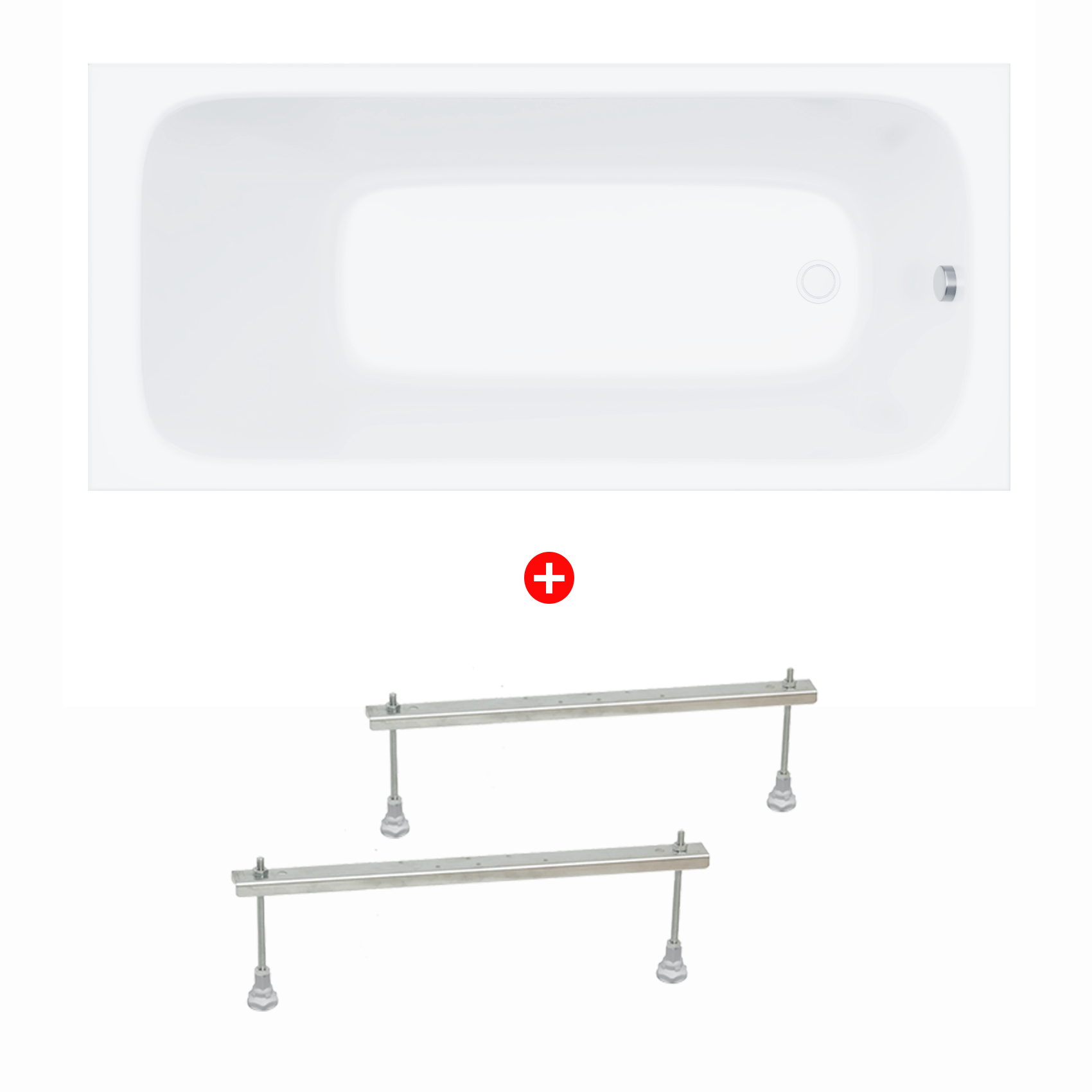 Изображение товара Ванная акриловая Enio Unico 170x70 белая с ножками, гарантия 10 лет Изображение товара Ванная акриловая Enio Unico 170x70 белая с ножками, гарантия 10 лет