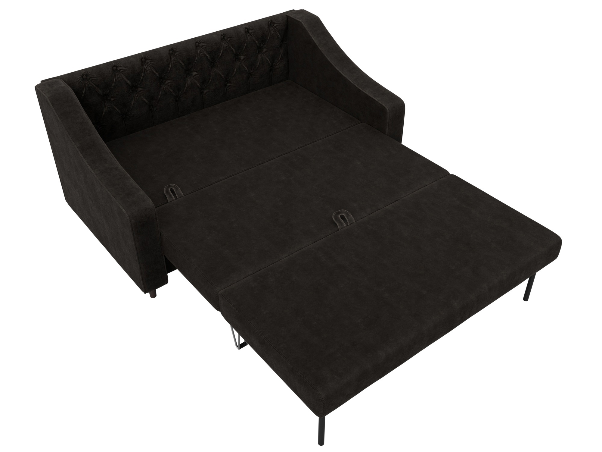 Изображение товара Диван раскладной Лига-071 Коричневый велюр современный компактный