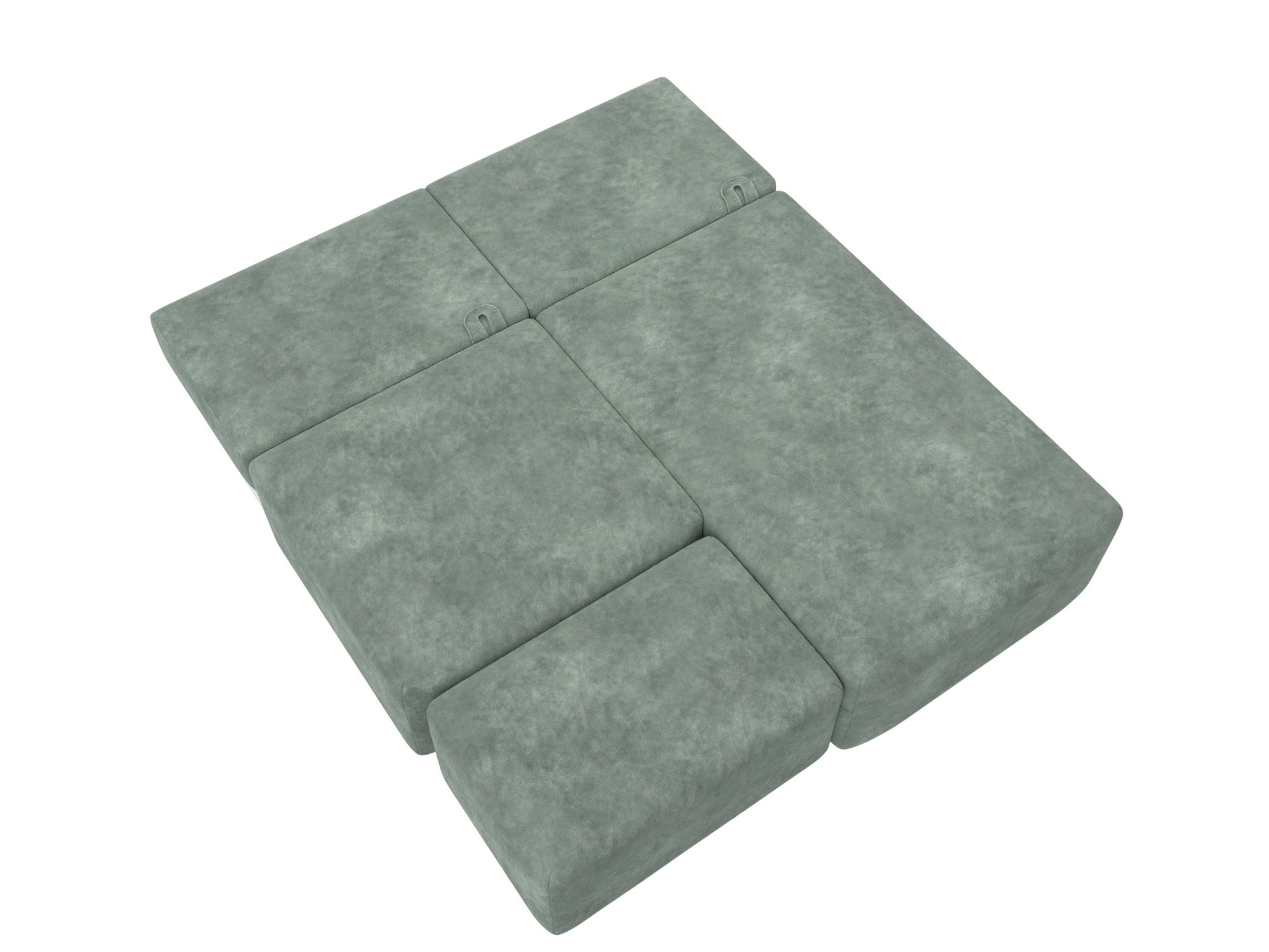 Изображение товара Диван угловой модульный с пуфом Лига-060 НПБ Лига диванов 129695 267x84x187 см велюр цвет brut 08 зеленый Изображение товара Диван угловой модульный с пуфом Лига-060 НПБ Лига диванов 129695 267x84x187 см велюр цвет brut 08 зеленый