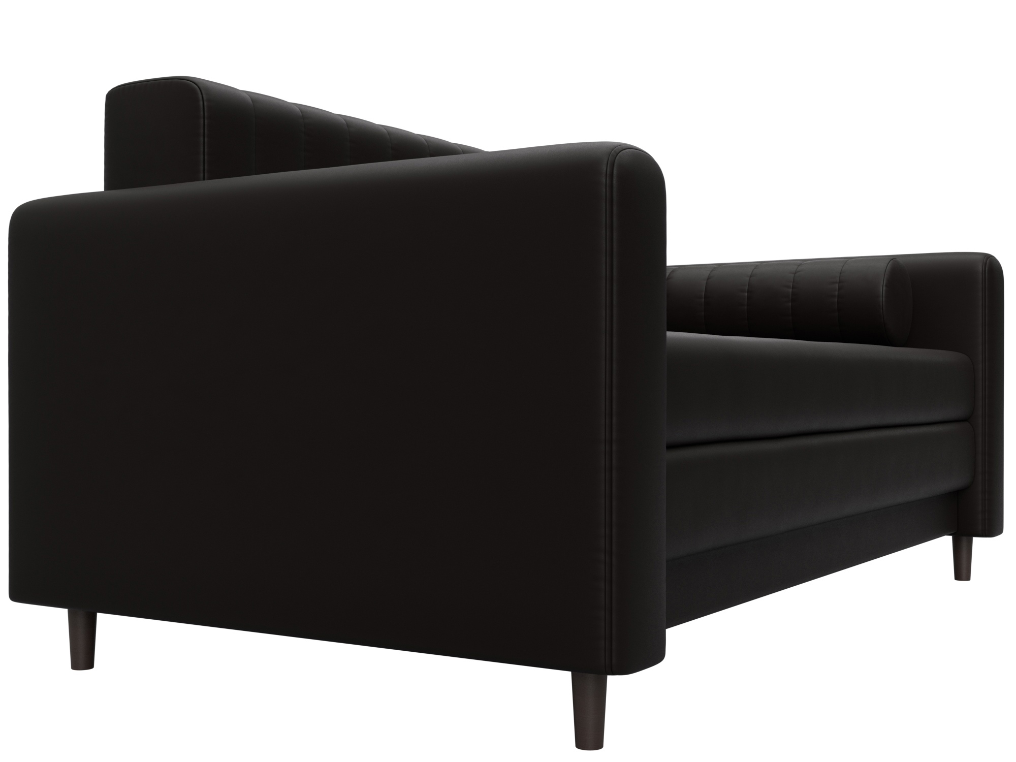 Изображение товара Диван прямой Лига-070 из эко-кожи цвет коричневый 164x82x92 см