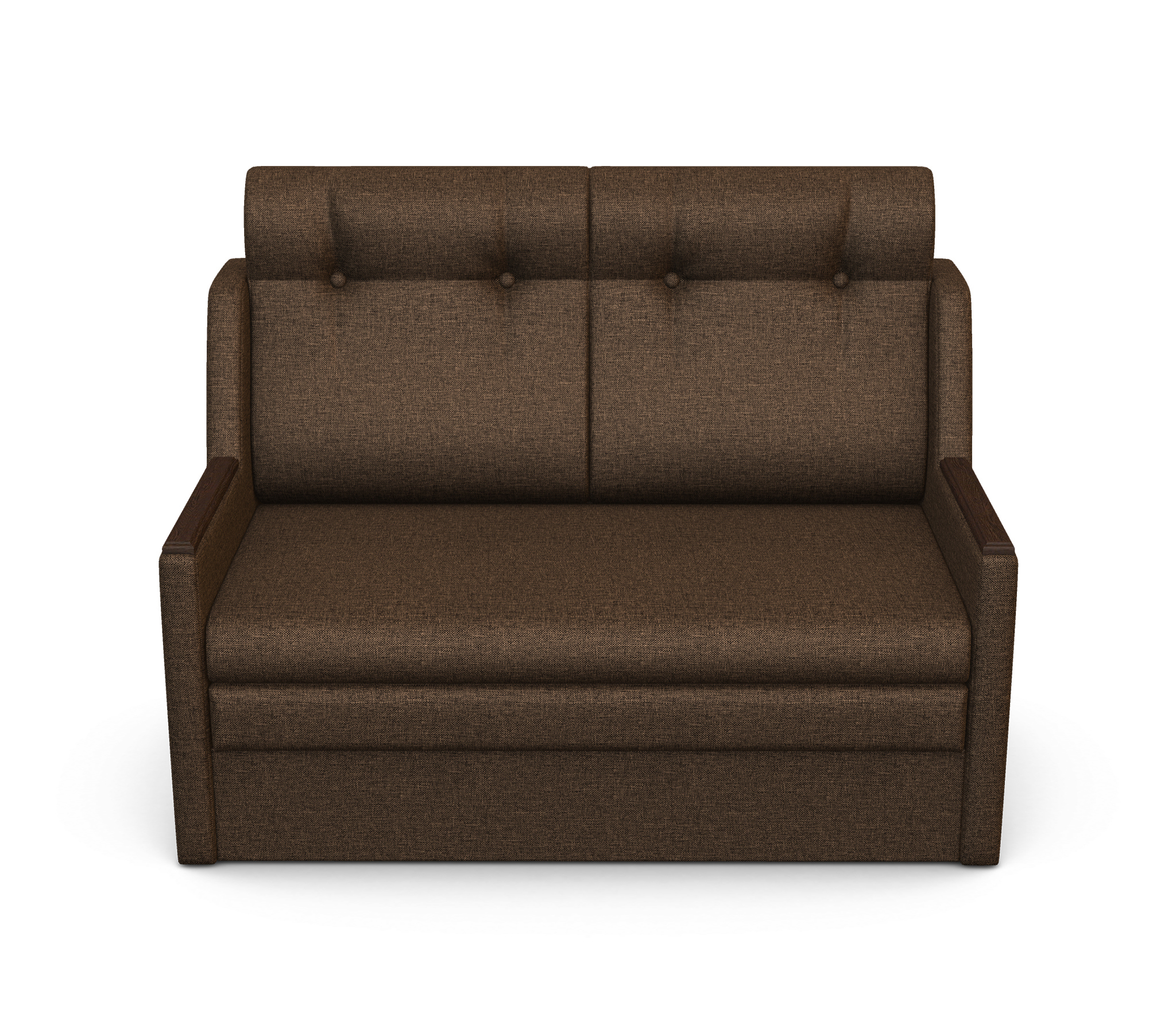 Изображение товара Диван раскладной Гамма Классика 2Д 137x109x84 см рогожка коричневый