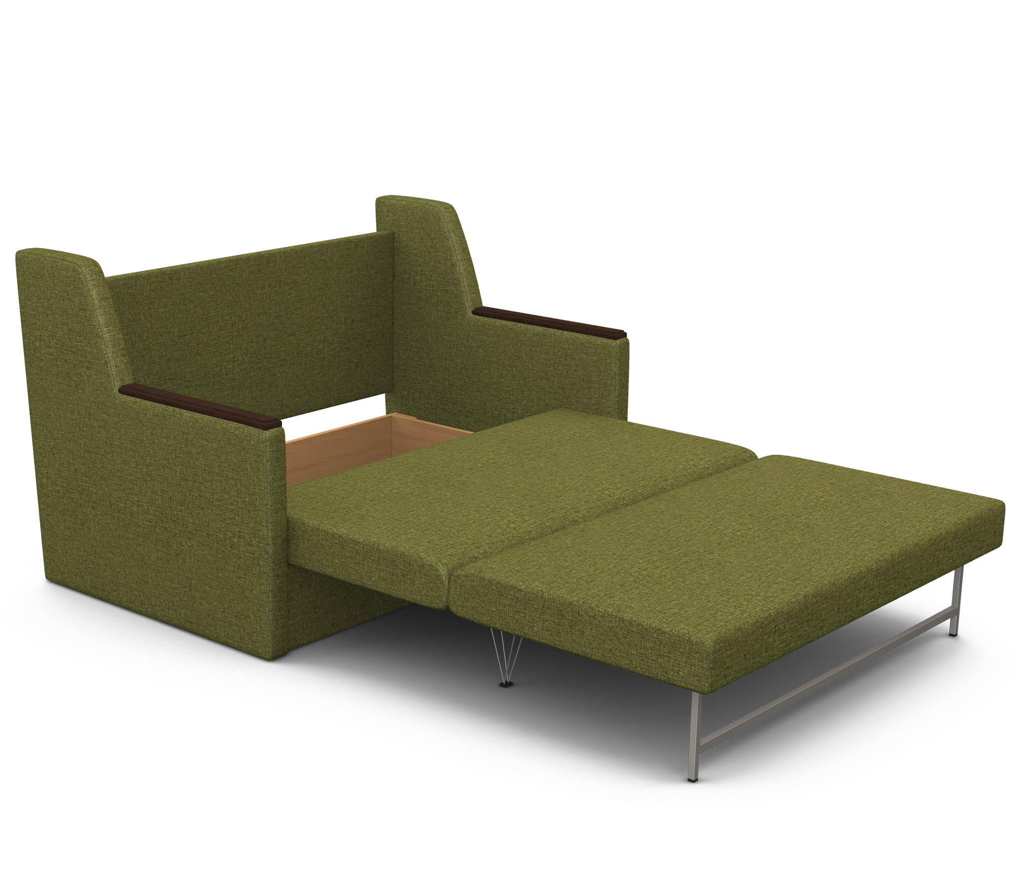 Изображение товара Диван раскладной ГАММА Классика 2Д Французская раскладушка, зеленый