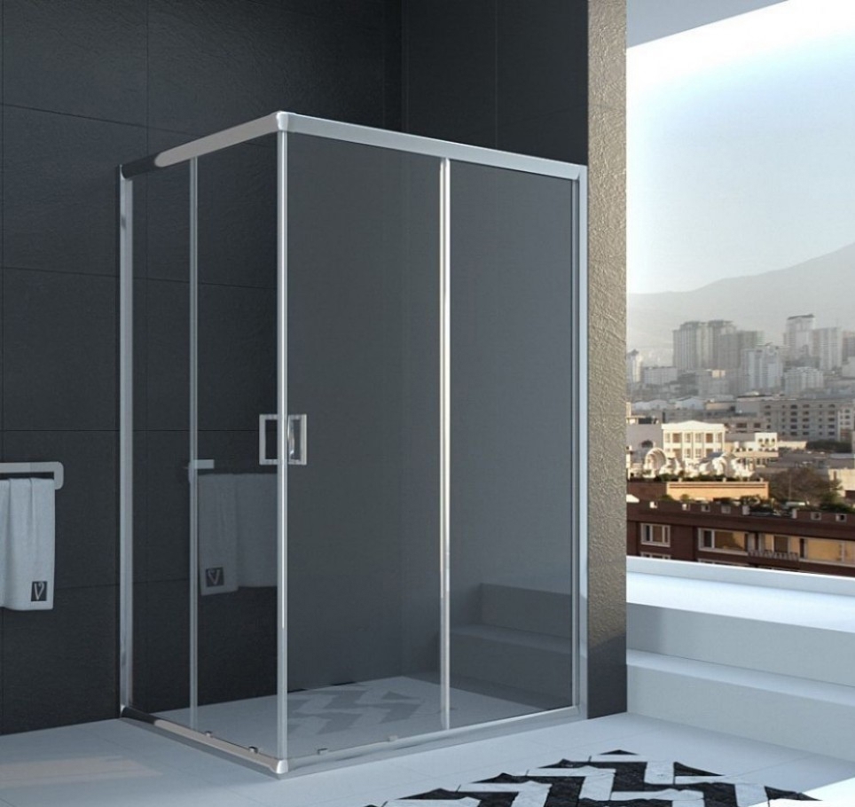 Изображение товара Душевой уголок Veconi Rovigo 413826 прямоугольный 100x80см серебро профиль эффект стекла прозрачный Изображение товара Душевой уголок Veconi Rovigo 413826 прямоугольный 100x80см серебро профиль эффект стекла прозрачный