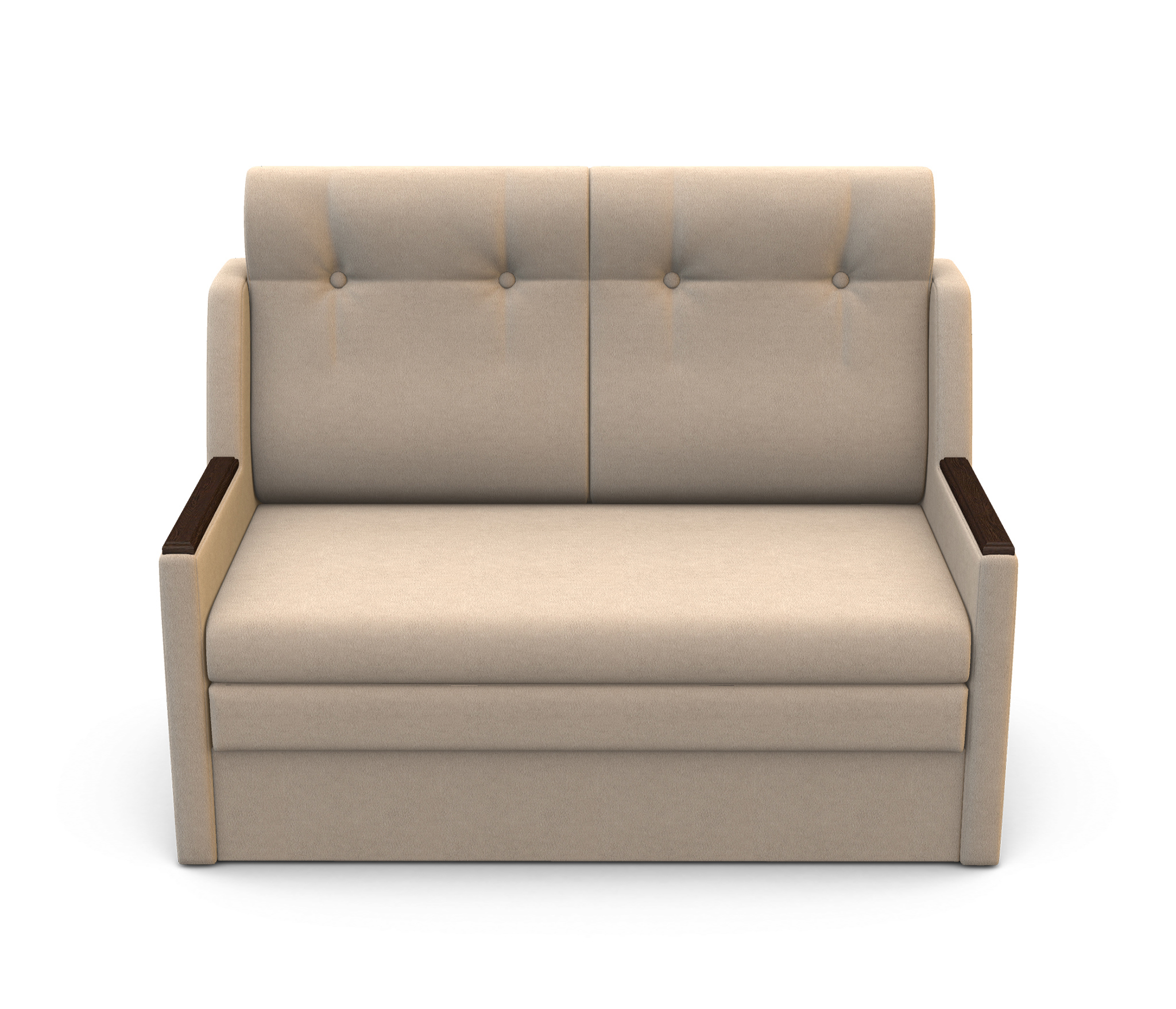 Изображение товара Диван раскладной Гамма Классика 2Д 137x109x84 см велюр цвет бежевый