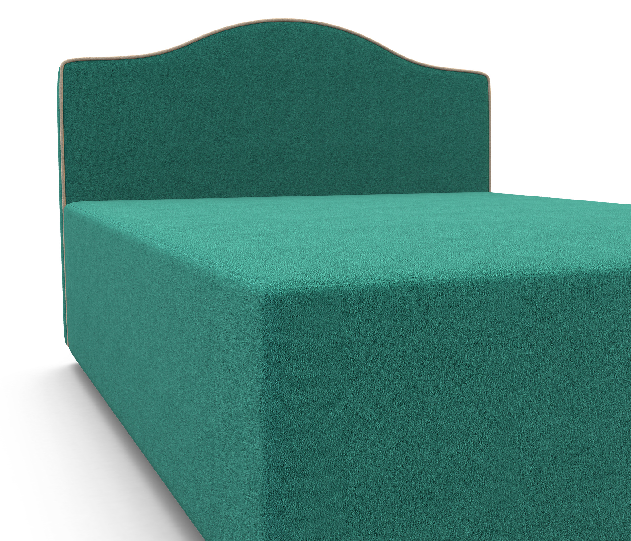 Изображение товара Кровать тахта Гамма Класс 90 x 106.5 x 202 см массив дерева цвет бирюзовый