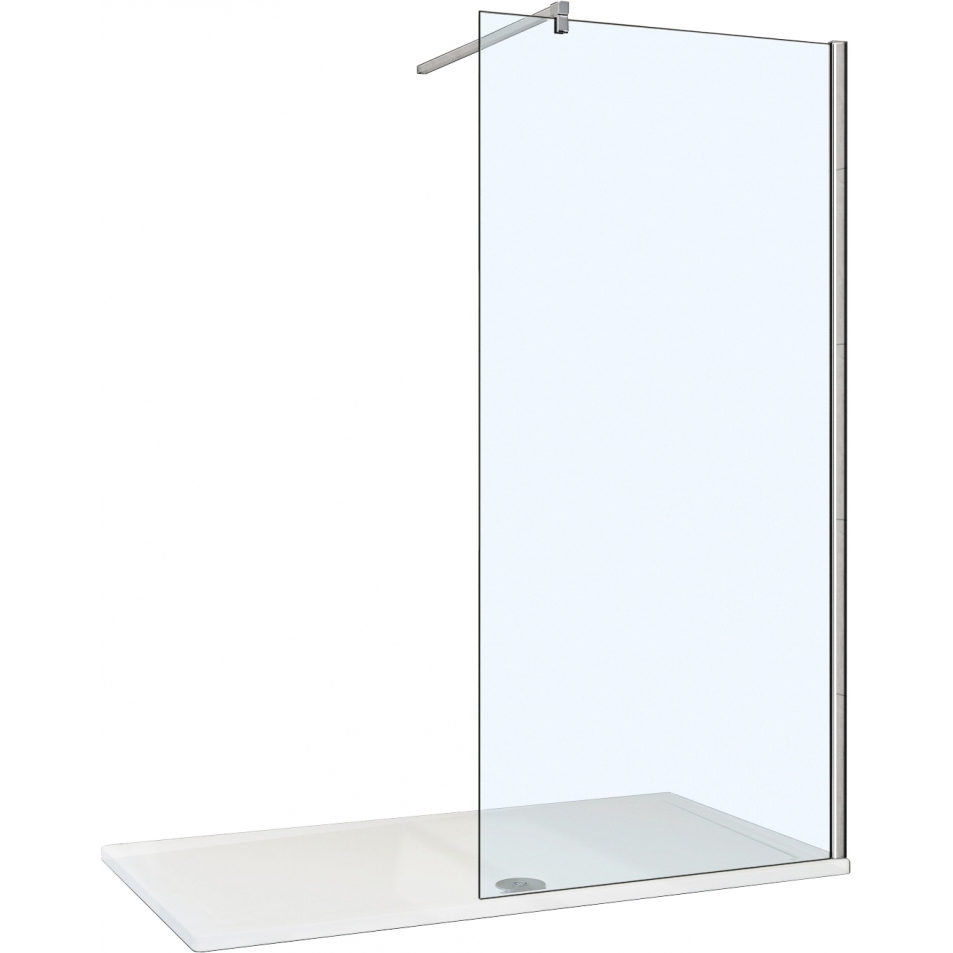 Изображение товара Душевая перегородка Weltwasser 81836 90x185см серебристый блеск профиль
