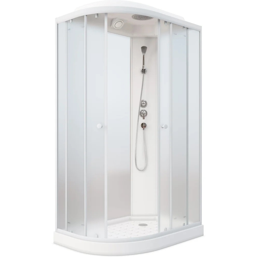 Изображение товара Душевые кабины Parly Effect EF1231R ассиметричный низкий поддон 120x80 см