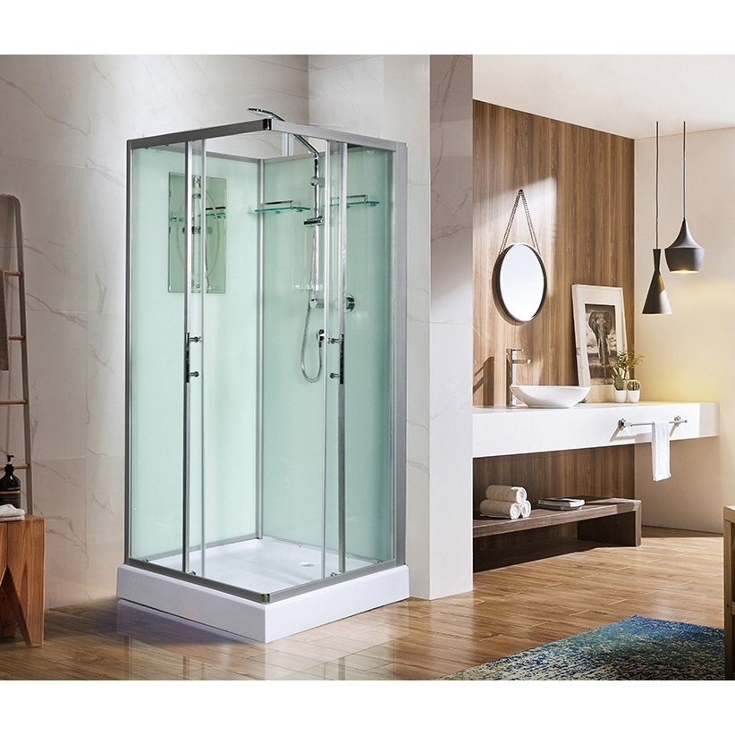 Изображение товара Душевая кабина Weltwasser 500 Laine 901 90x90 см стекло прозрачное поддон средний