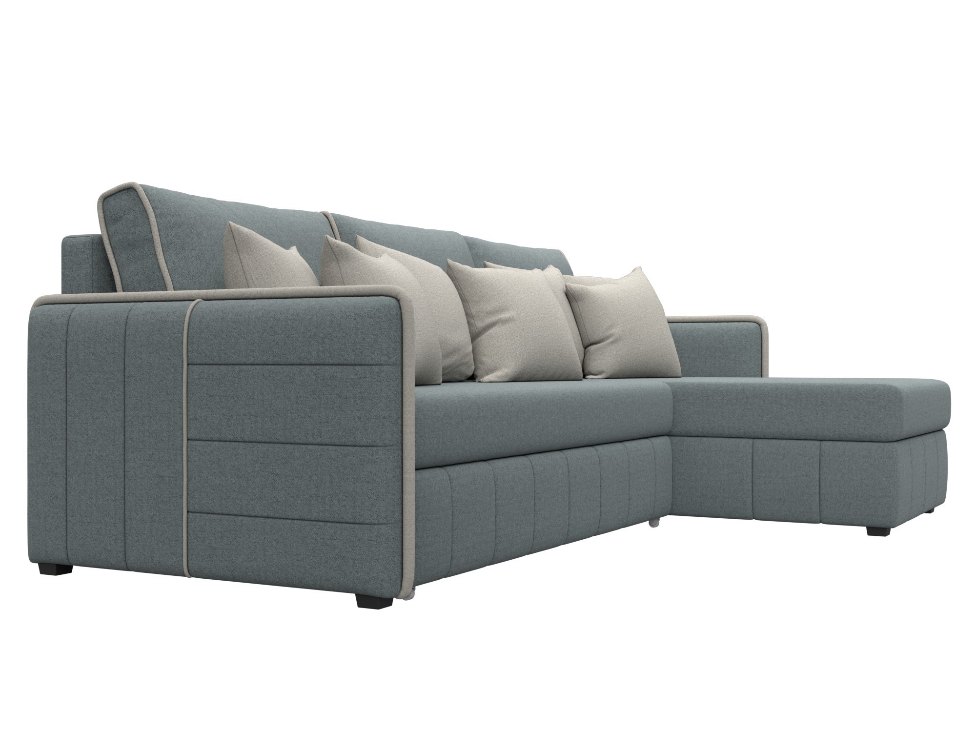 Изображение товара Диван раскладной Лига-078 угол правый 213x89x162 см серый/бежевый Изображение товара Диван раскладной Лига-078 угол правый 213x89x162 см серый/бежевый