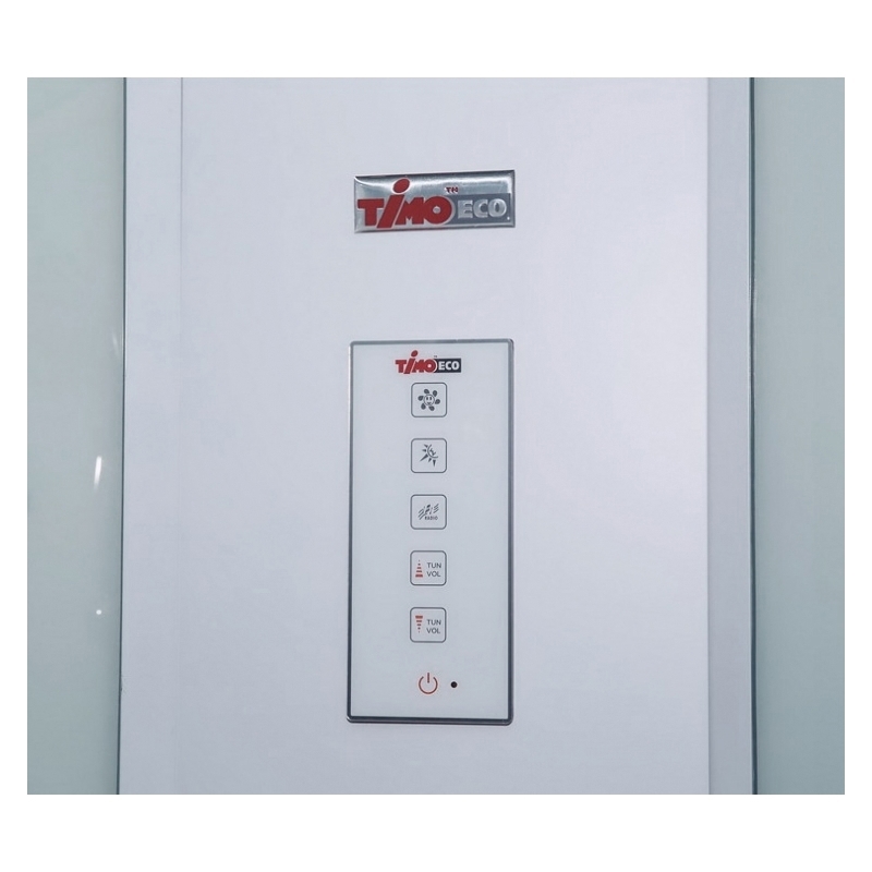 Изображение товара Душевая кабина Timo Eco TE-0700 100x100 см стекло прозрачное поддон высокий Изображение товара Душевая кабина Timo Eco TE-0700 100x100 см стекло прозрачное поддон высокий