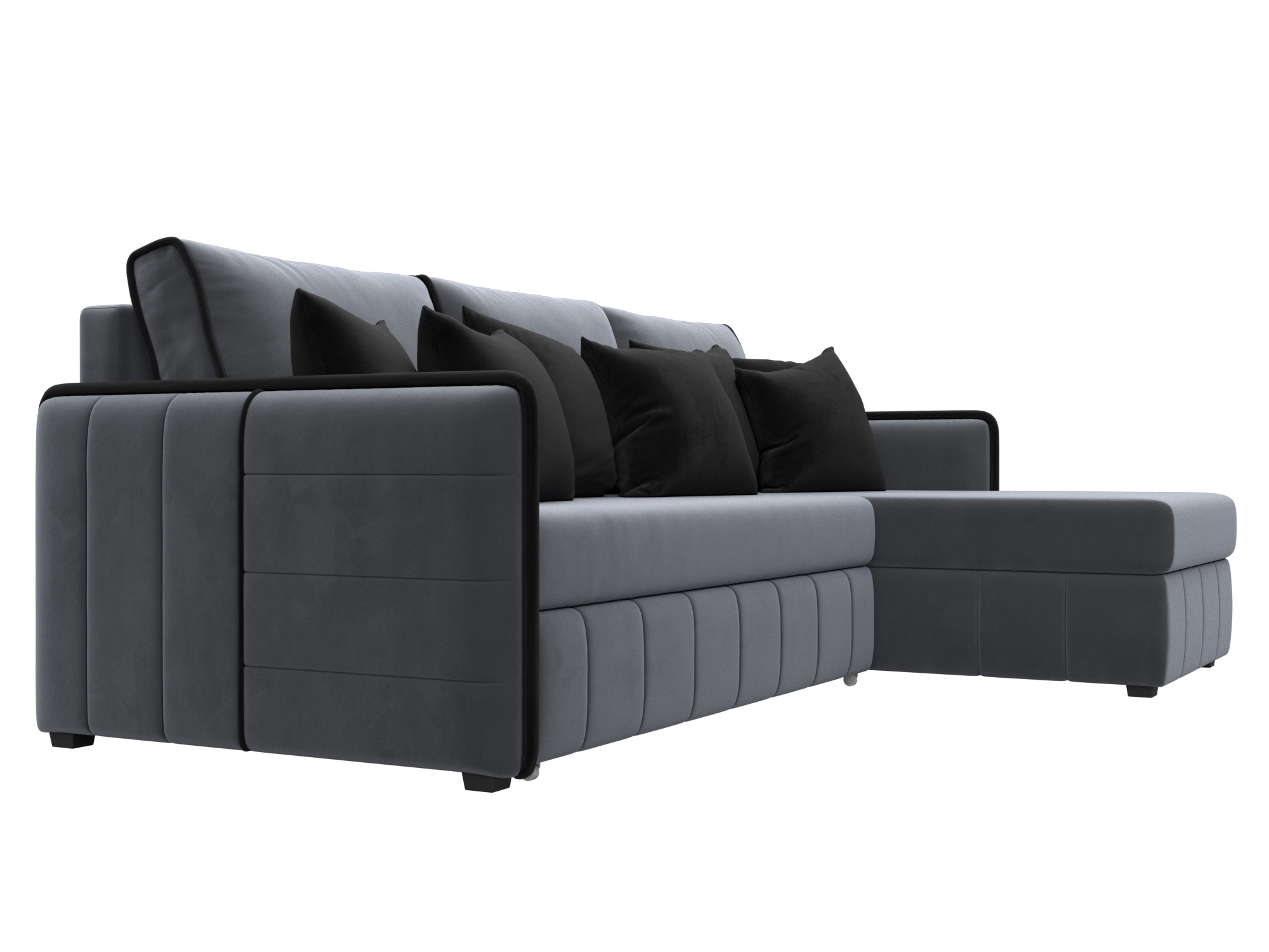 Изображение товара Диван раскладной Лига-078 угловой современный велюр Россия Изображение товара Диван раскладной Лига-078 угловой современный велюр Россия