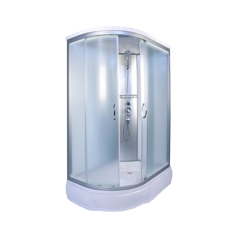 Изображение товара Душевая кабина River Nara 120/80/26 MT R — ассиметричный поддон, 210 см