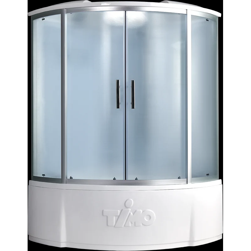 Изображение товара Душевая кабина Timo Standart T-6625SF Silver F с высоким поддоном 120x120 см стекло прозрачное матовое