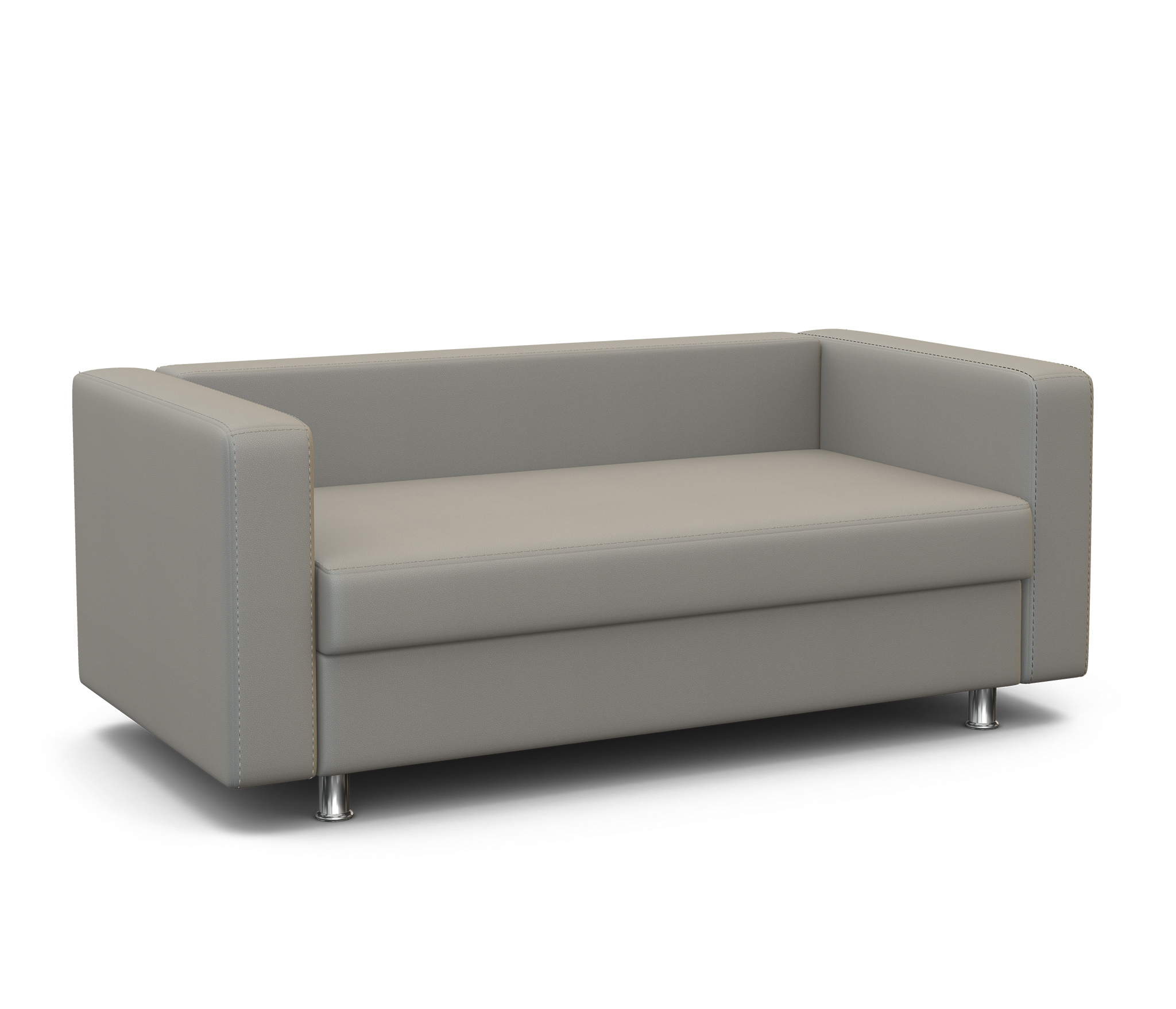 Изображение товара Диван прямой Гамма Бит 143x75 см искусственная кожа бежевый мебель для гостиной