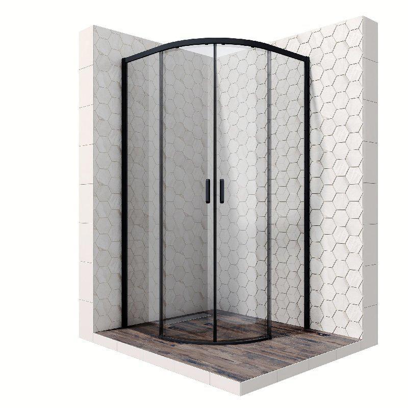 Изображение товара Душевая перегородка Ambassador Queen 11011201Black 900x900x2000