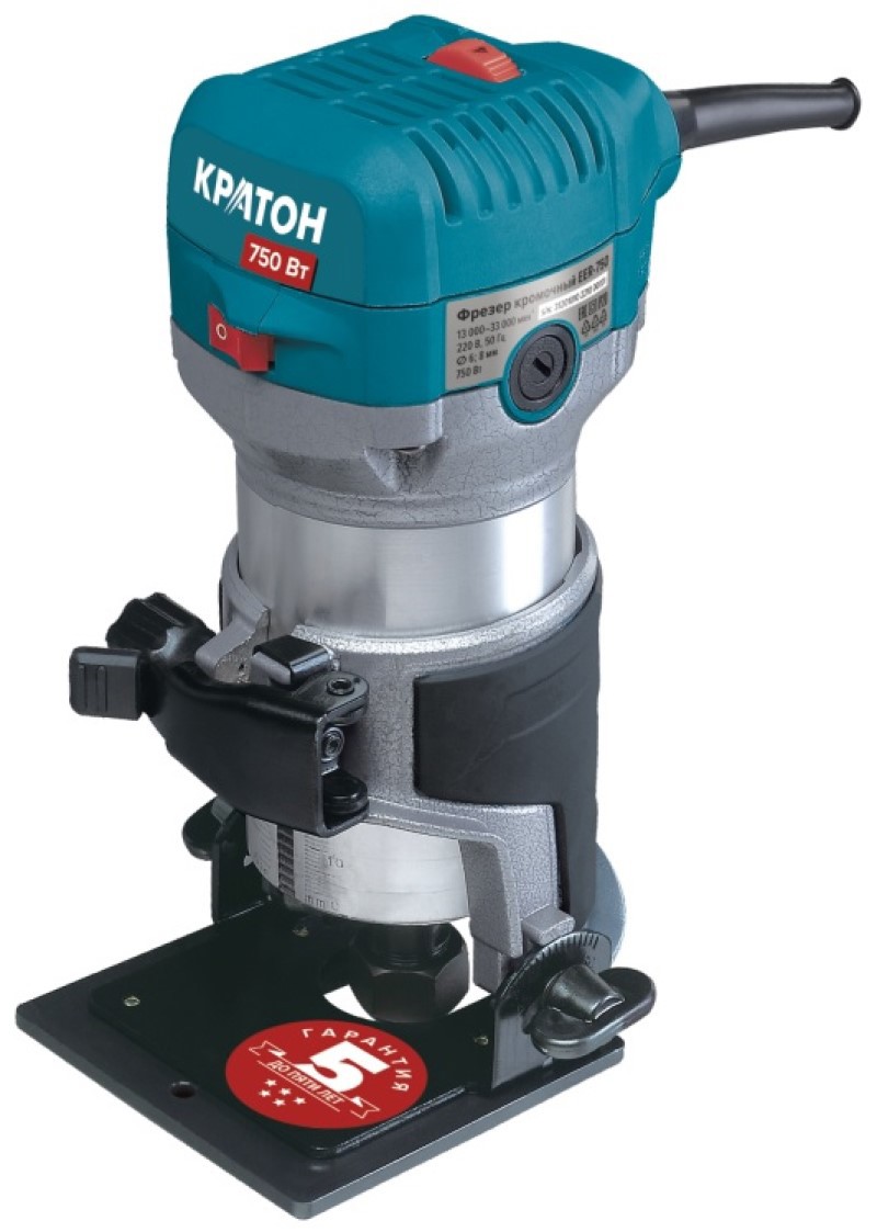 Изображение товара Фрезер сетевой кромочный Кратон EER-750 750 Вт с регулировкой скорости Изображение товара Фрезер сетевой кромочный Кратон EER-750 750 Вт с регулировкой скорости