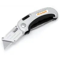 Изображение товара Строительный складной нож Rage by Vira 2в1 с двумя лезвиями и фиксатором Изображение товара Строительный складной нож Rage by Vira 2в1 с двумя лезвиями и фиксатором