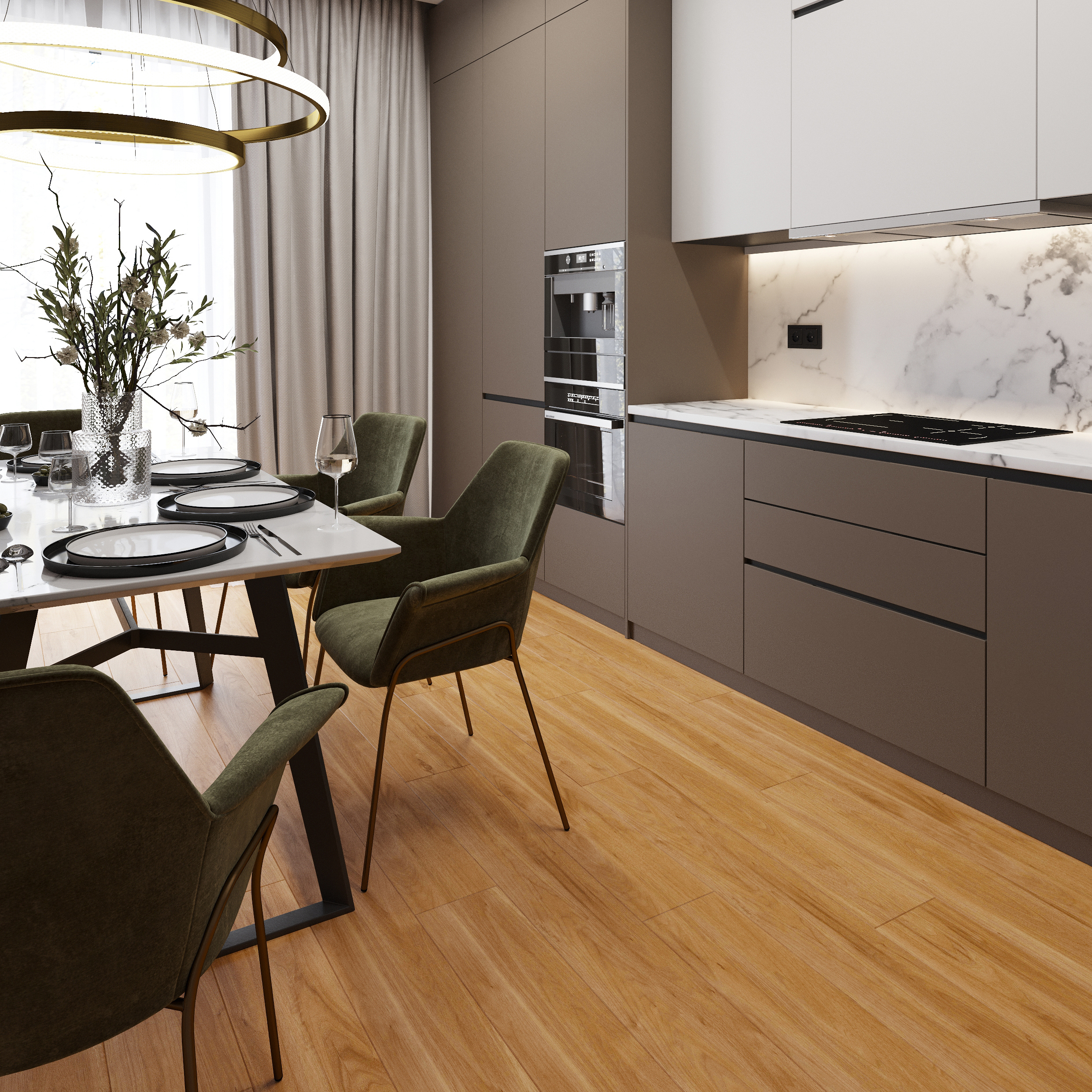 Изображение товара SPC плитка ALIXFLOOR Natural Line Орех американский - водостойкая 5 мм