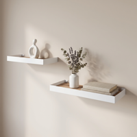 Изображение товара Настенная полка KONSENSA Лофт 40x15 см белая, металл, две полки