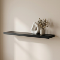Изображение товара Настенная полка KONSENSA 100x23.5 см черный МДФ со скрытым креплением