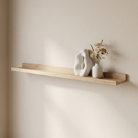 Изображение товара Настенная полка KONSENSA 100x10 см из МДФ цвет дуб Изображение товара Настенная полка KONSENSA 100x10 см из МДФ цвет дуб