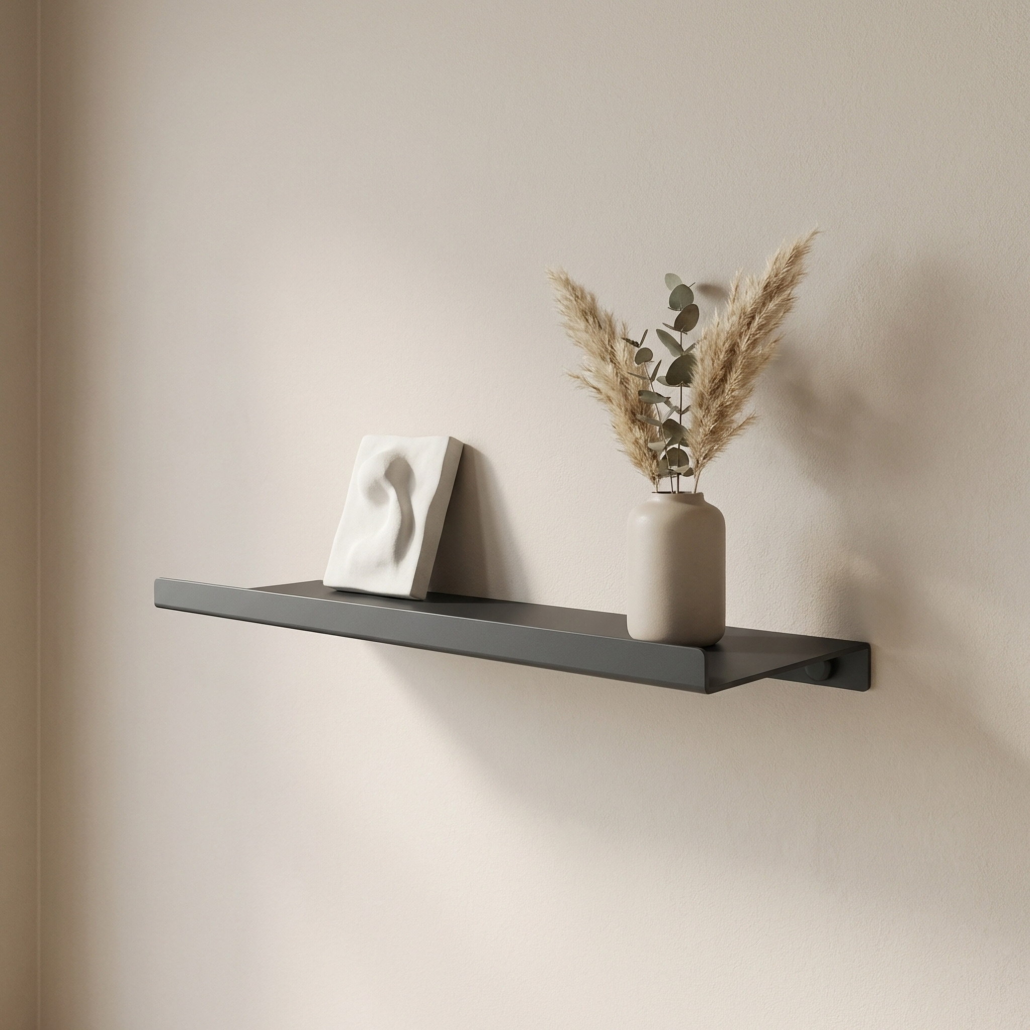 Изображение товара Настенная полка 33x12 см металл цвет черный