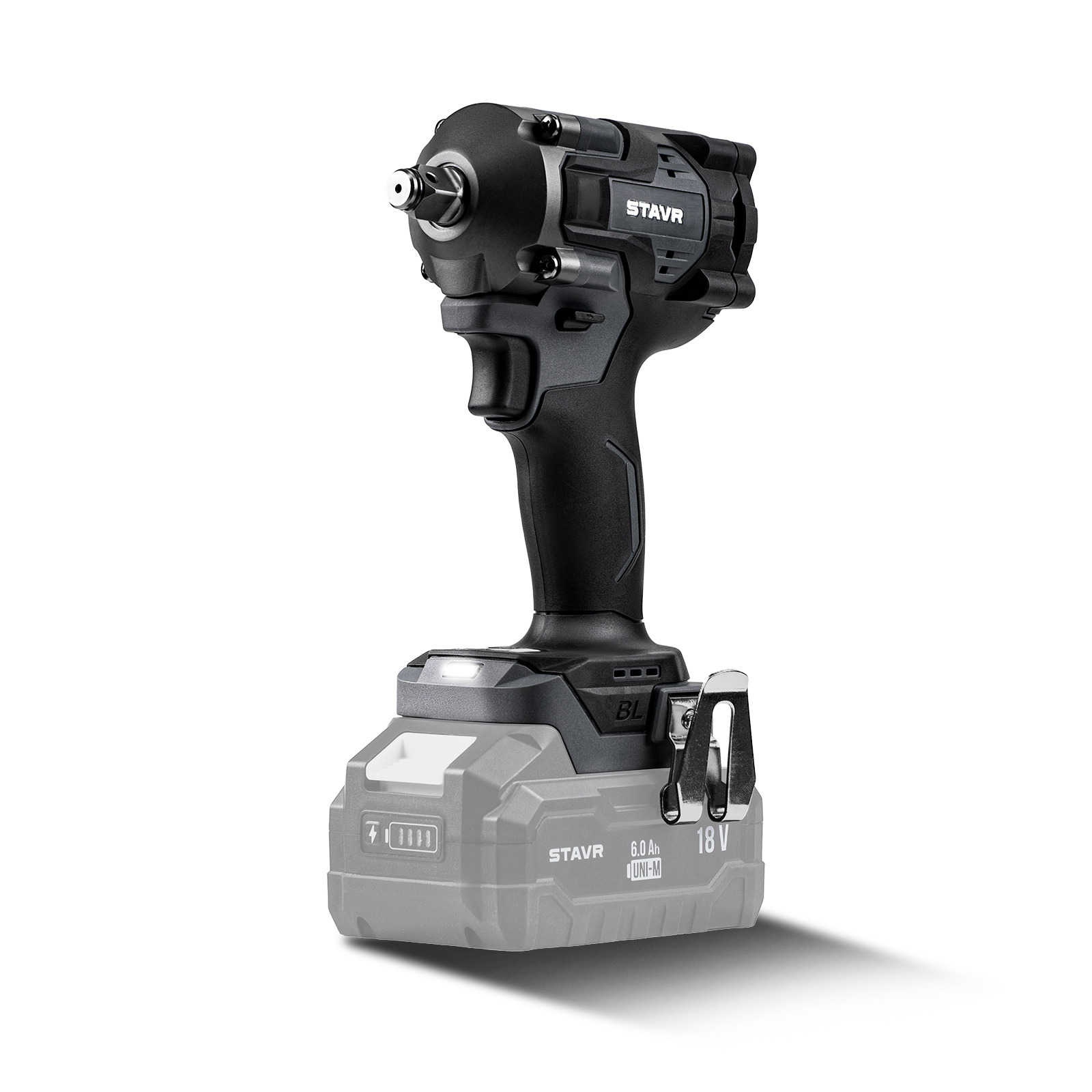 Изображение товара Гайковёрт аккумуляторный ударный бесщёточный 18В SWI 18BL-380V Ставр